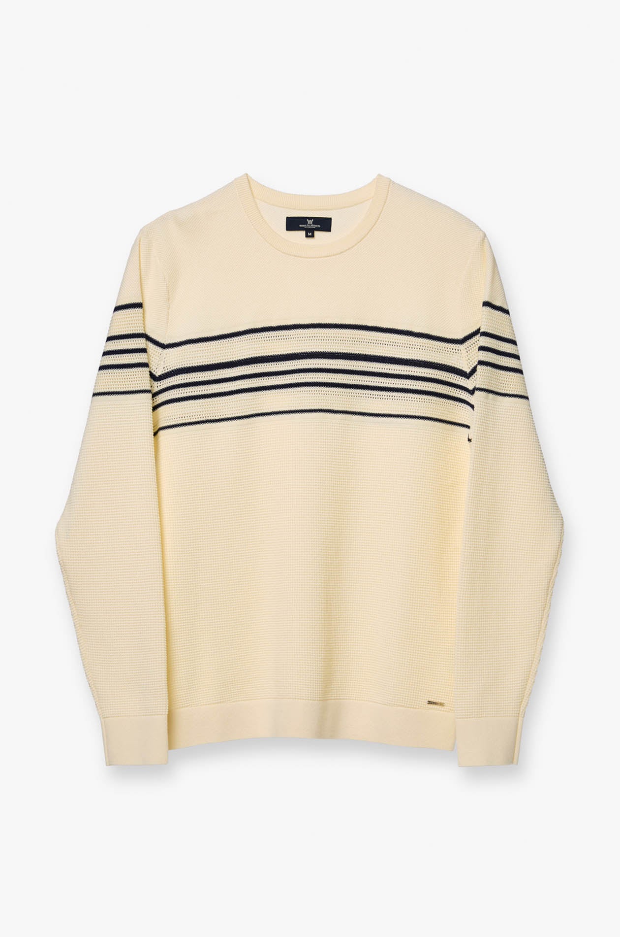 KNITTED STRIPE LONG-SLEEVE TEE