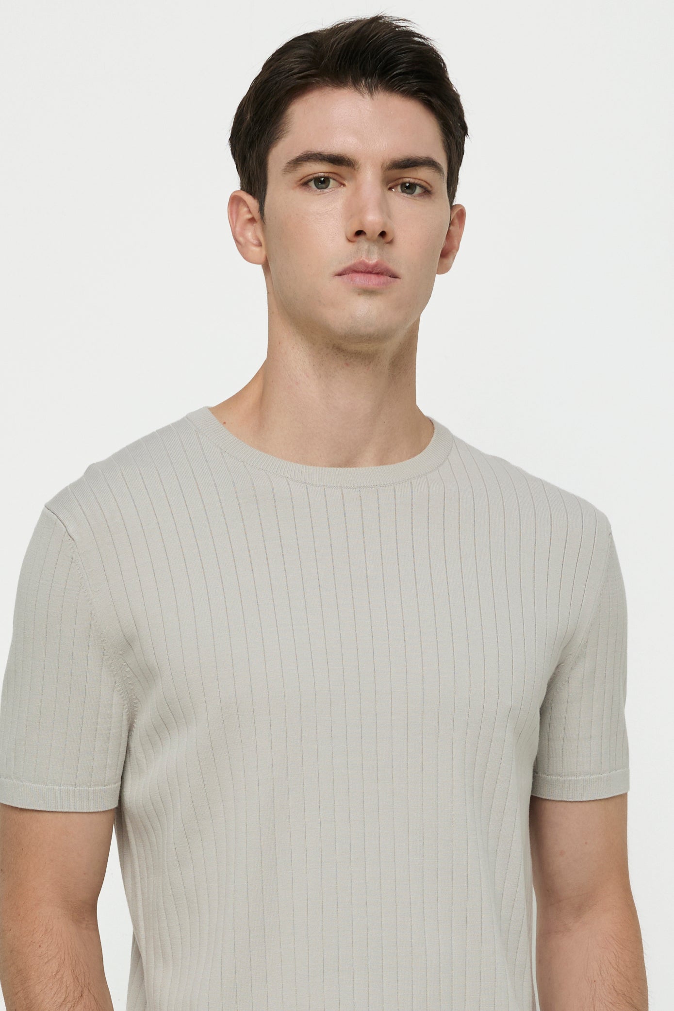 KNITTED SHORT-SLEEVE TEE
