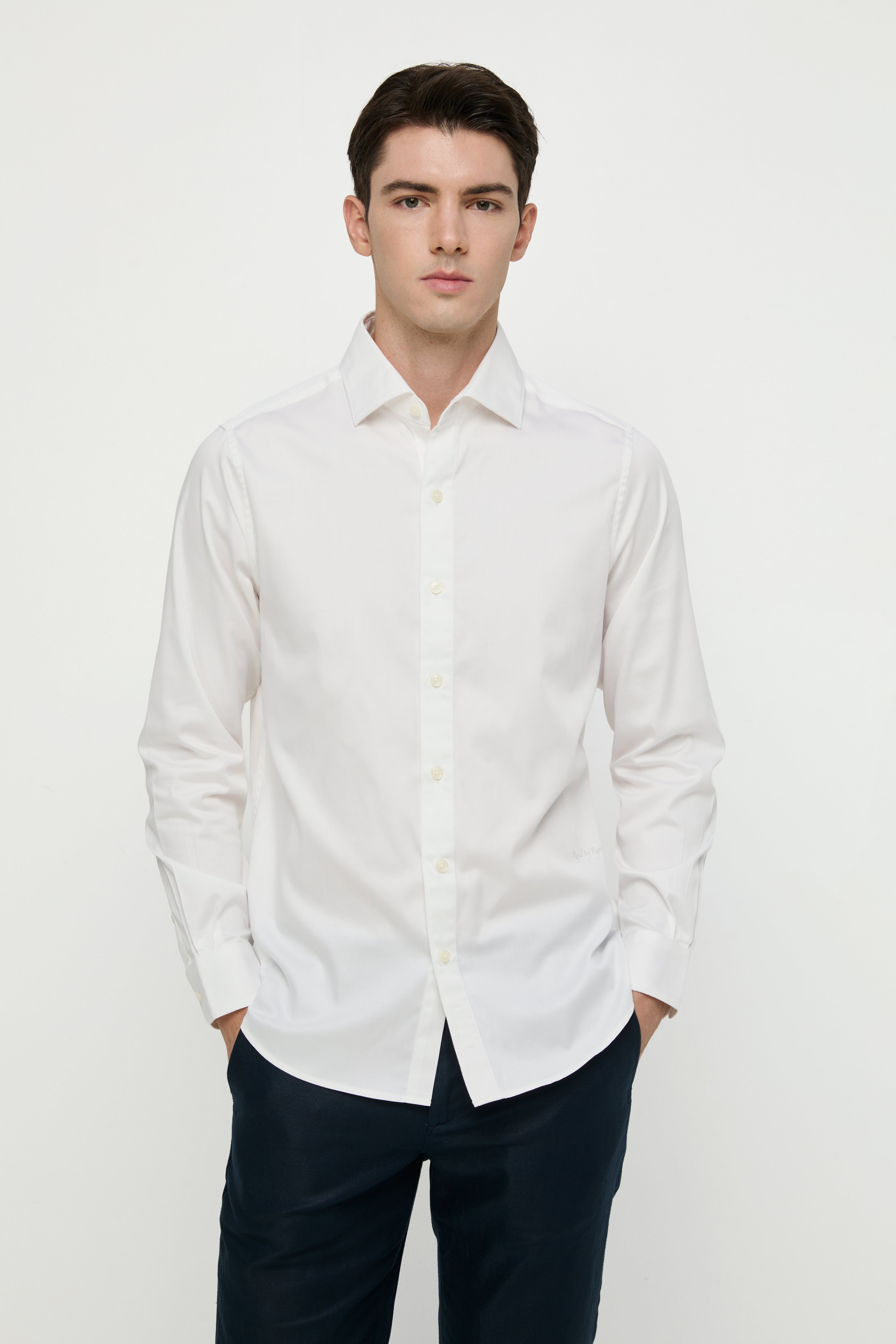 LONG-SLEEVE SATIN SHIRT