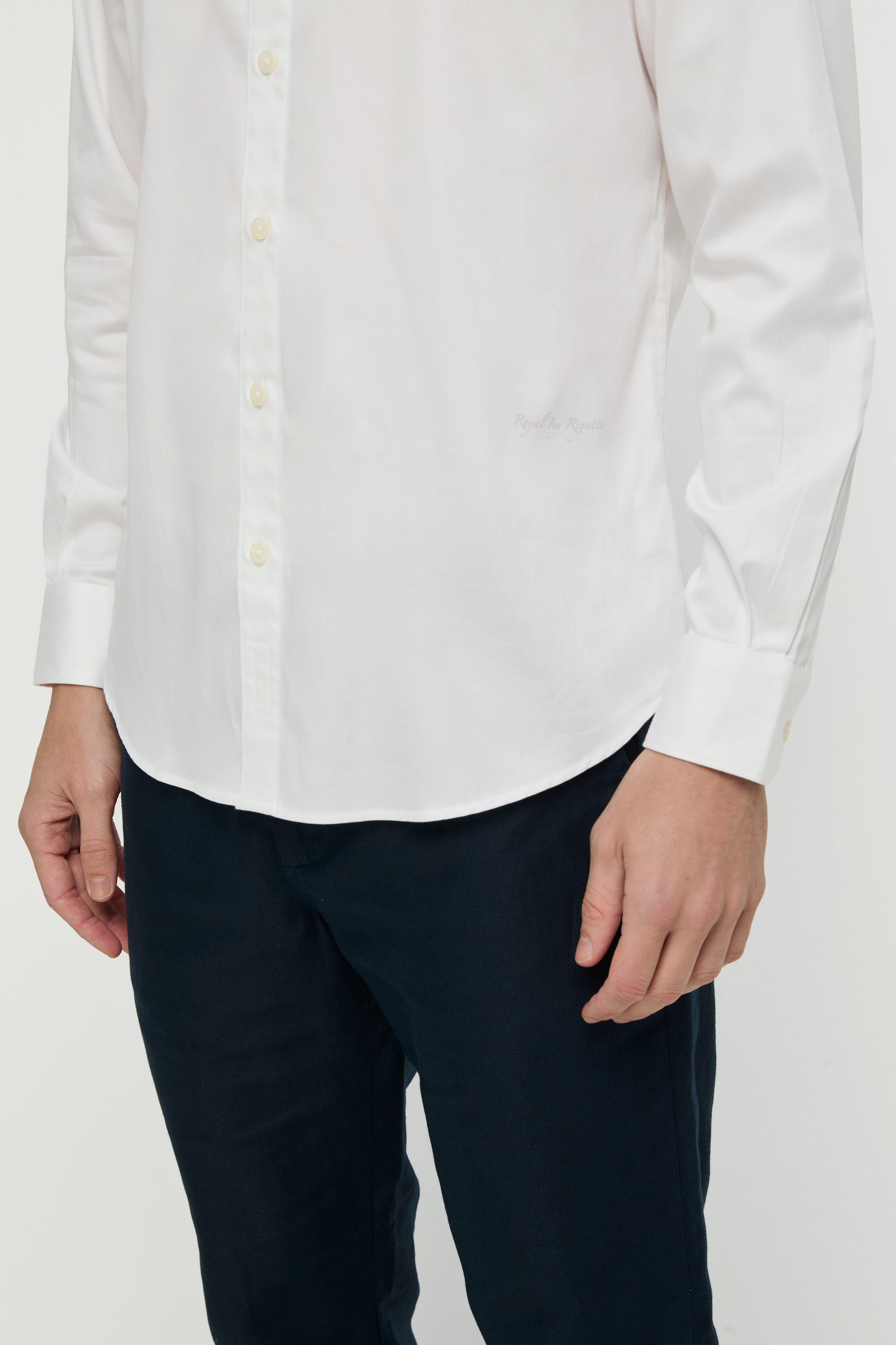 LONG-SLEEVE SATIN SHIRT