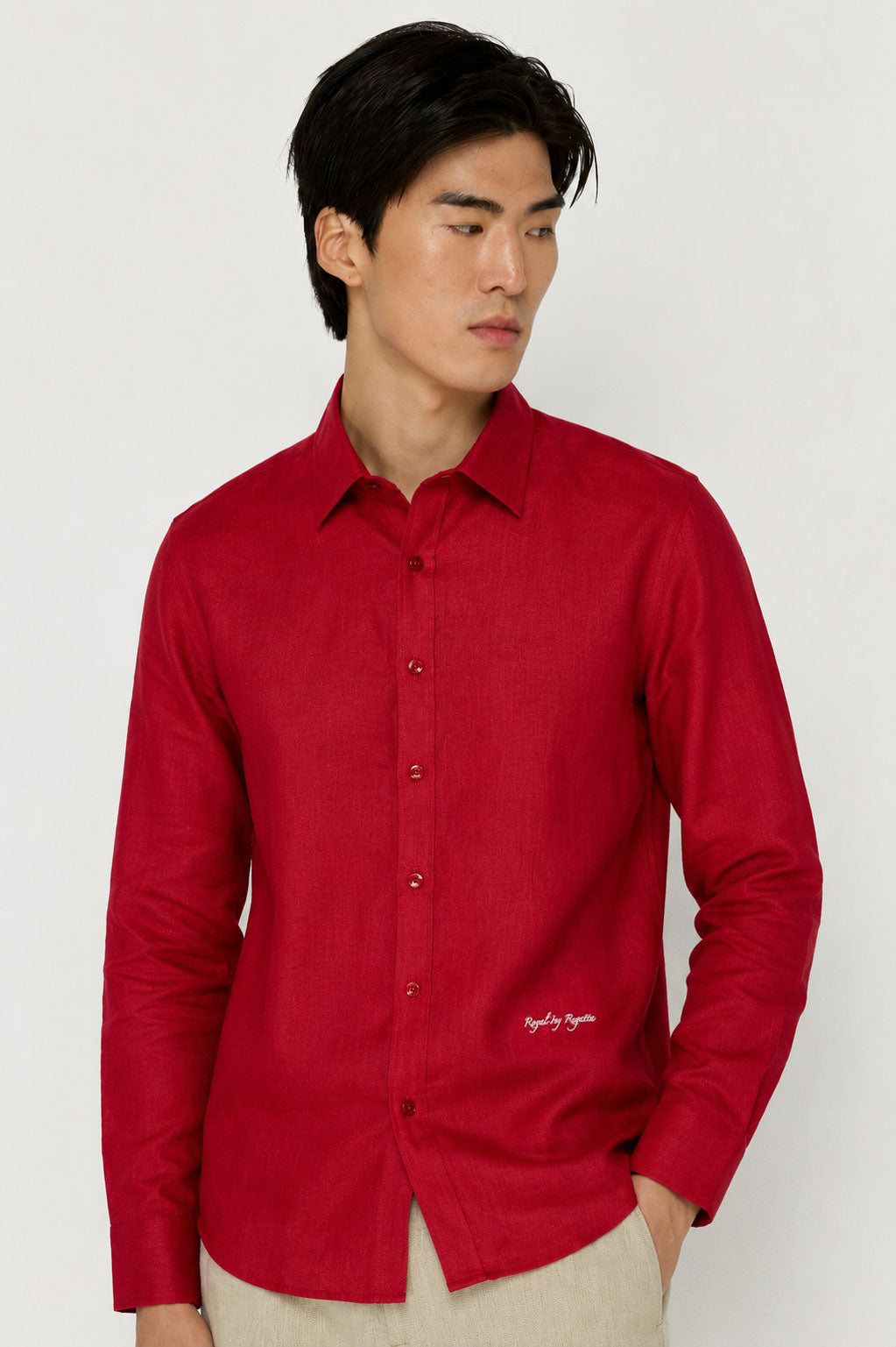 ESSENTIAL LINEN BLEND SHIRT