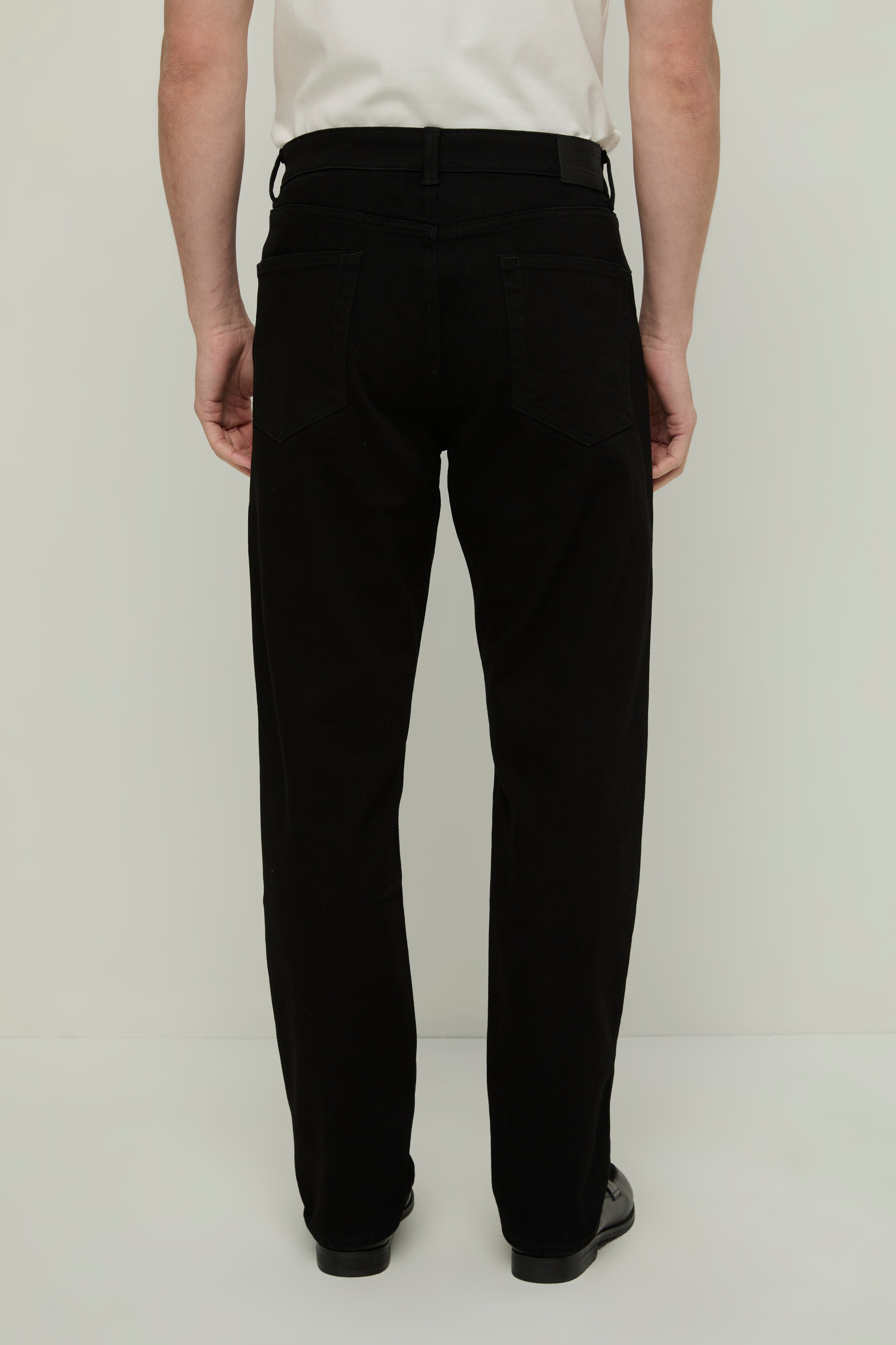 BLACK REGULAR-FIT JEANS