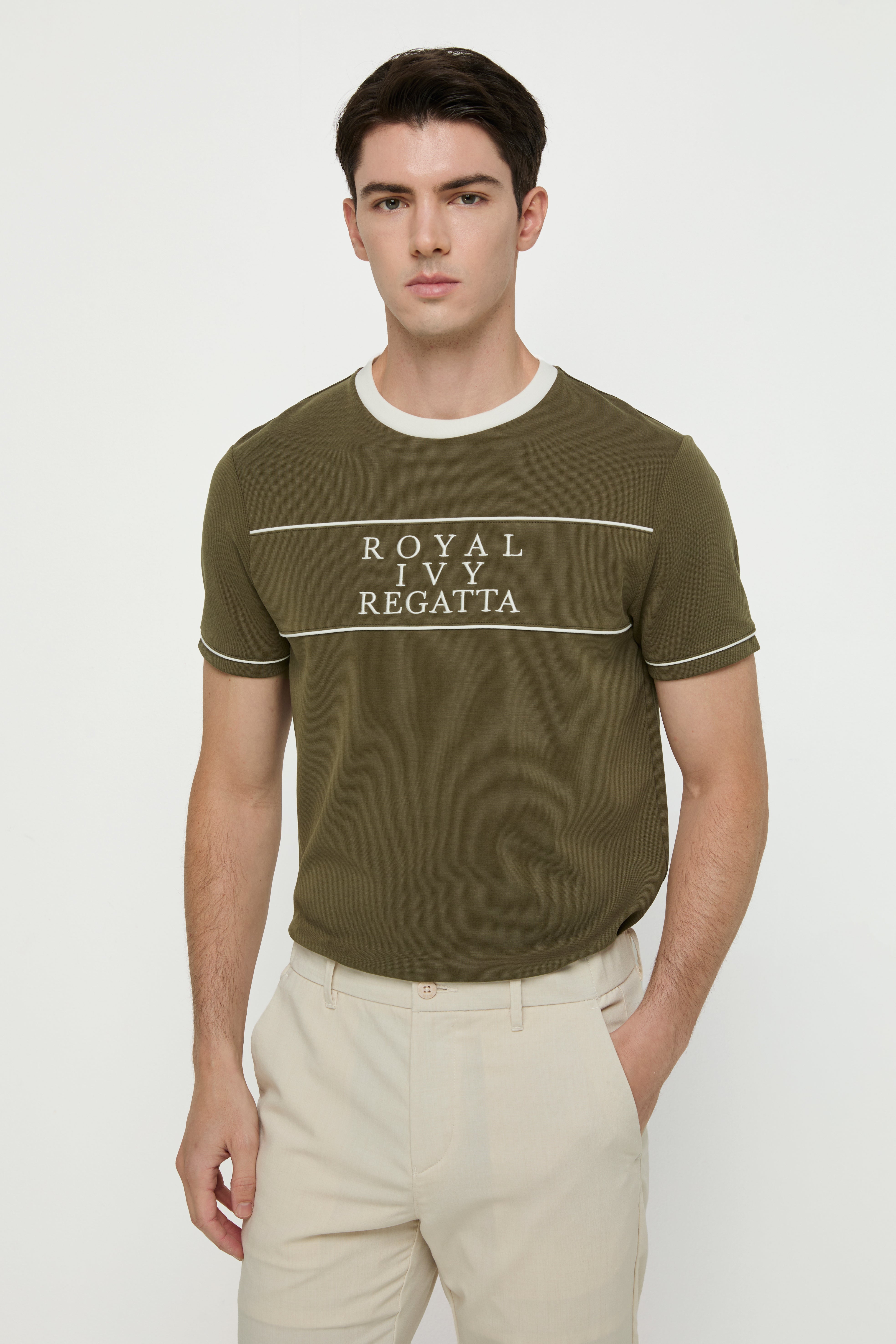 REGATTA PIPING EMBROIDERY T-SHIRTS
