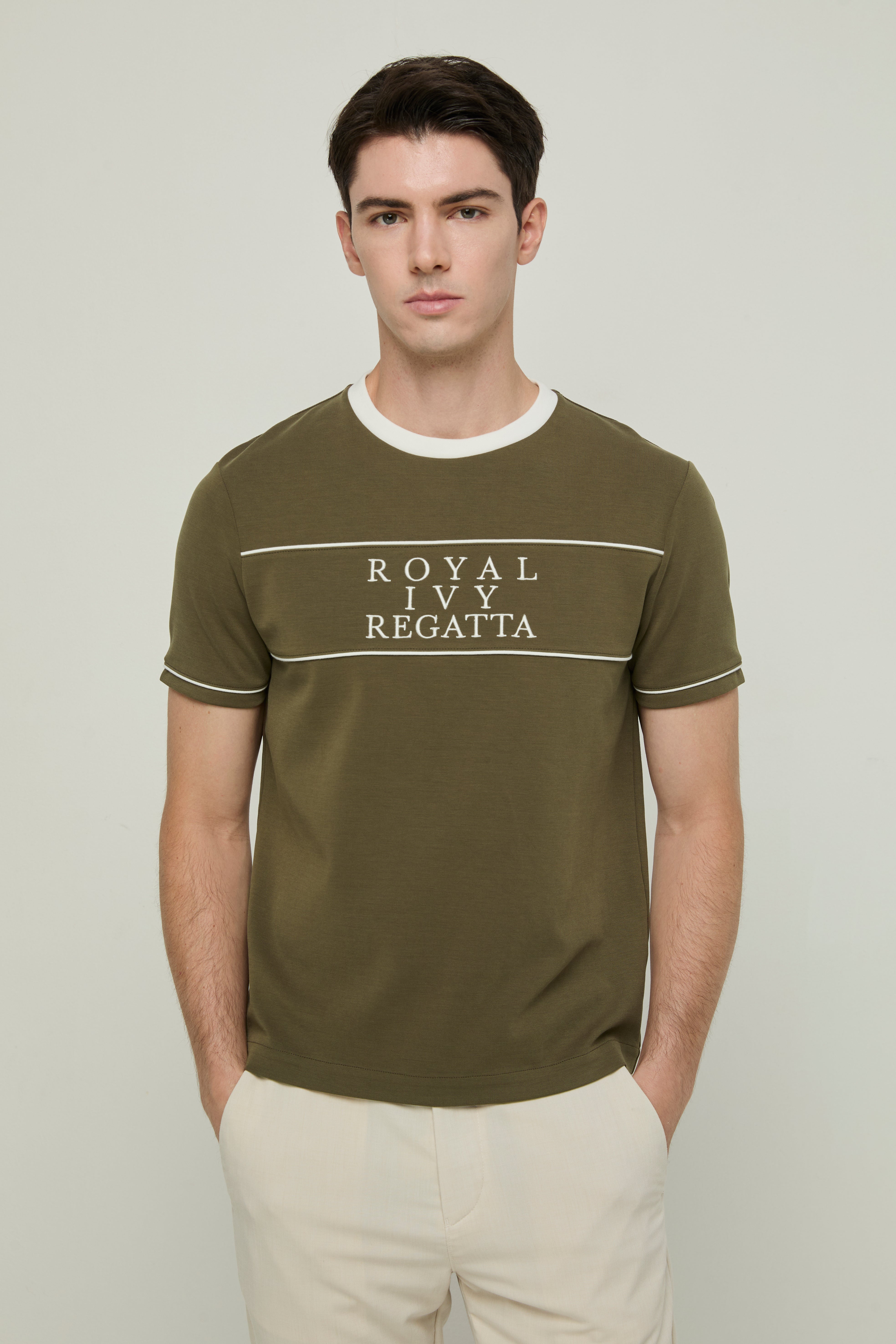 REGATTA PIPING EMBROIDERY TEE