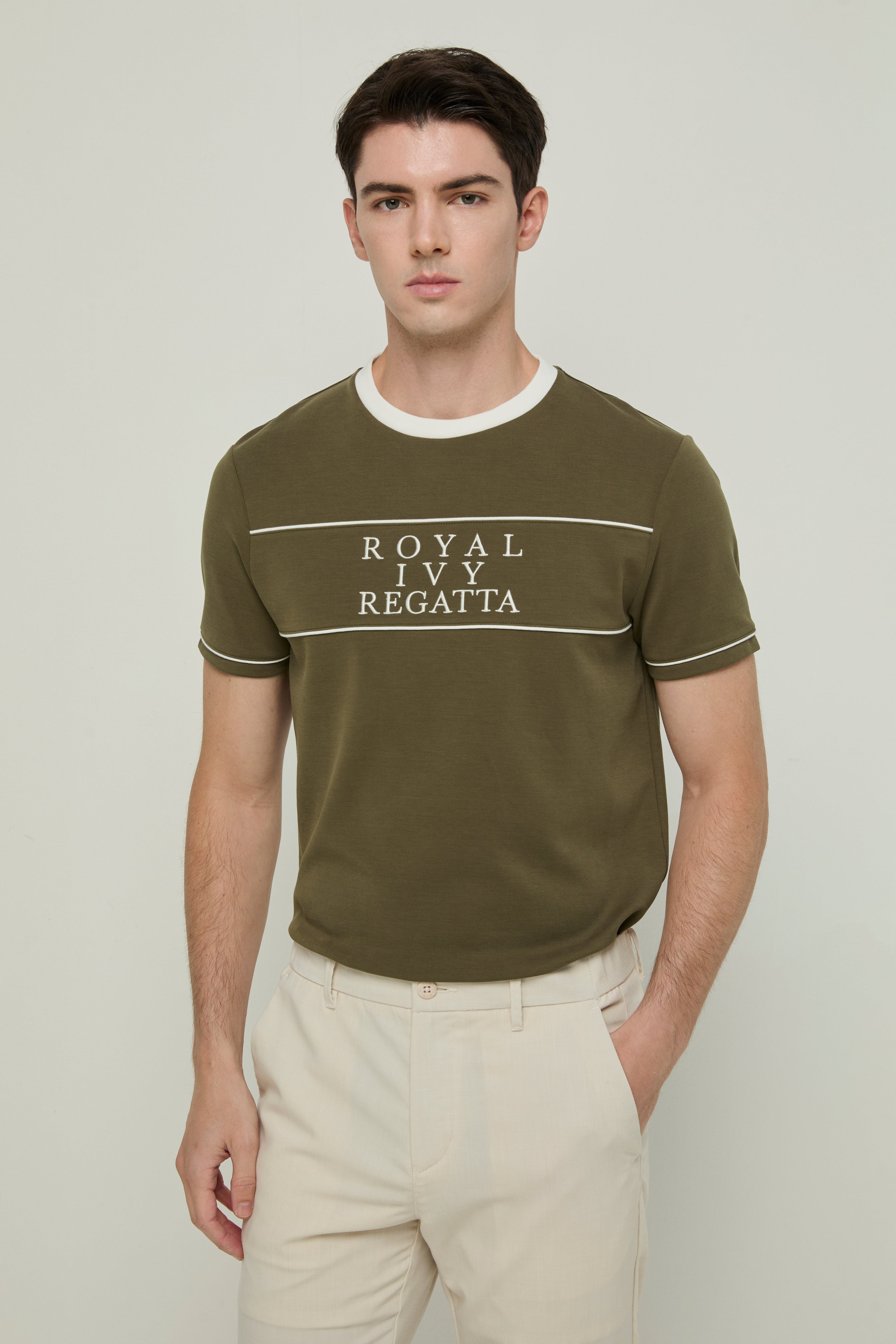 REGATTA PIPING EMBROIDERY TEE