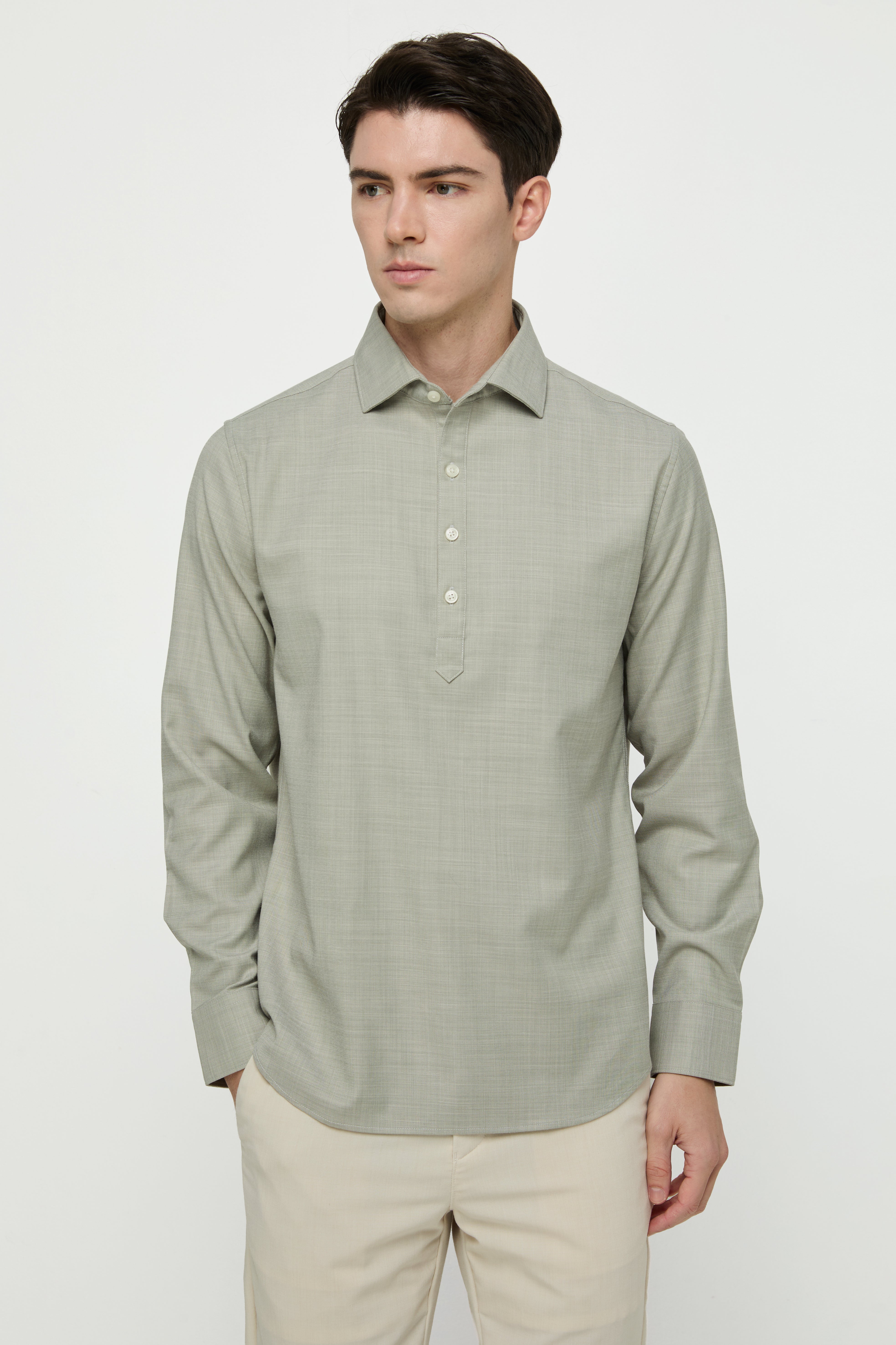 THE HALF-PLACKET SHIRT