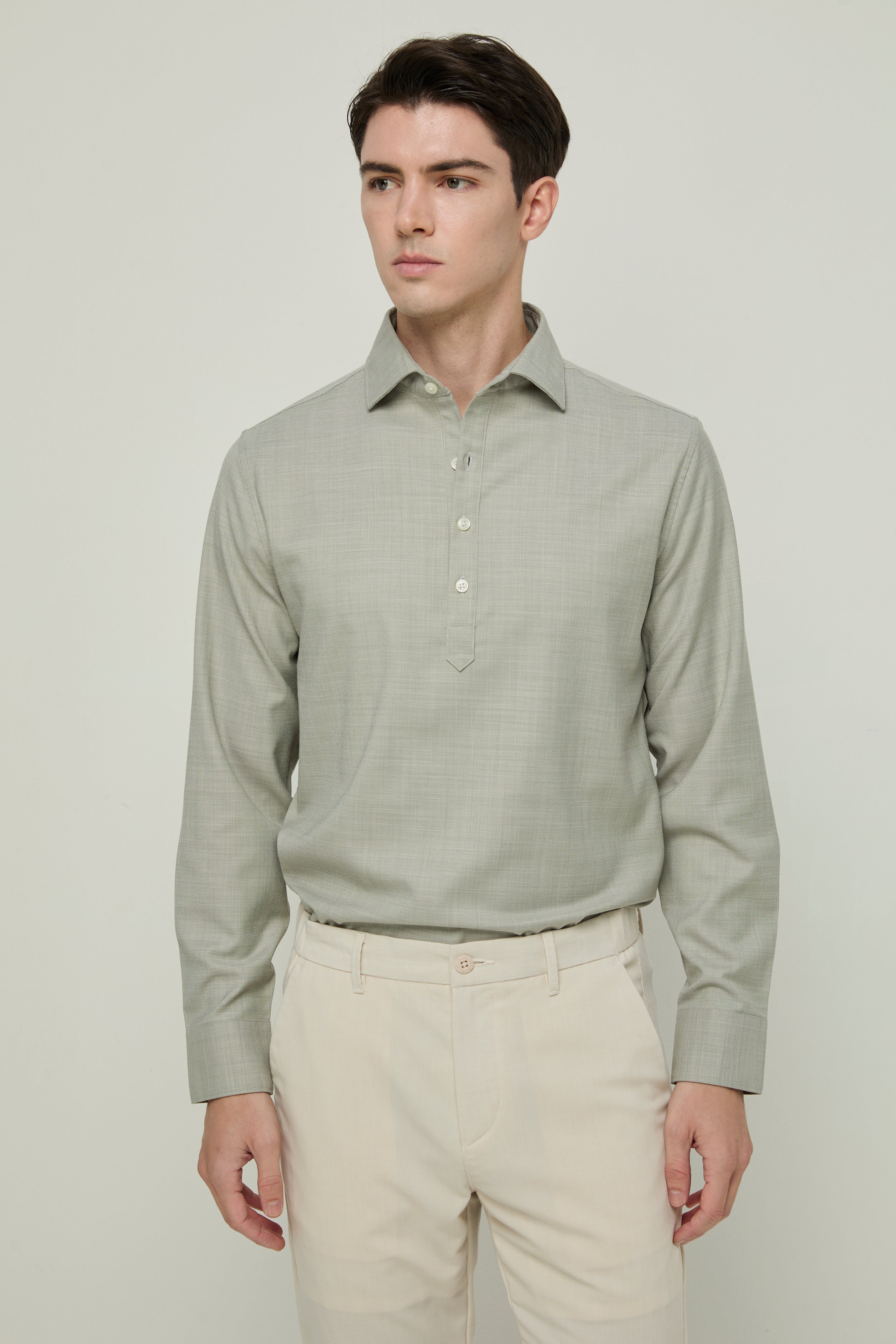 THE HALF-PLACKET SHIRT