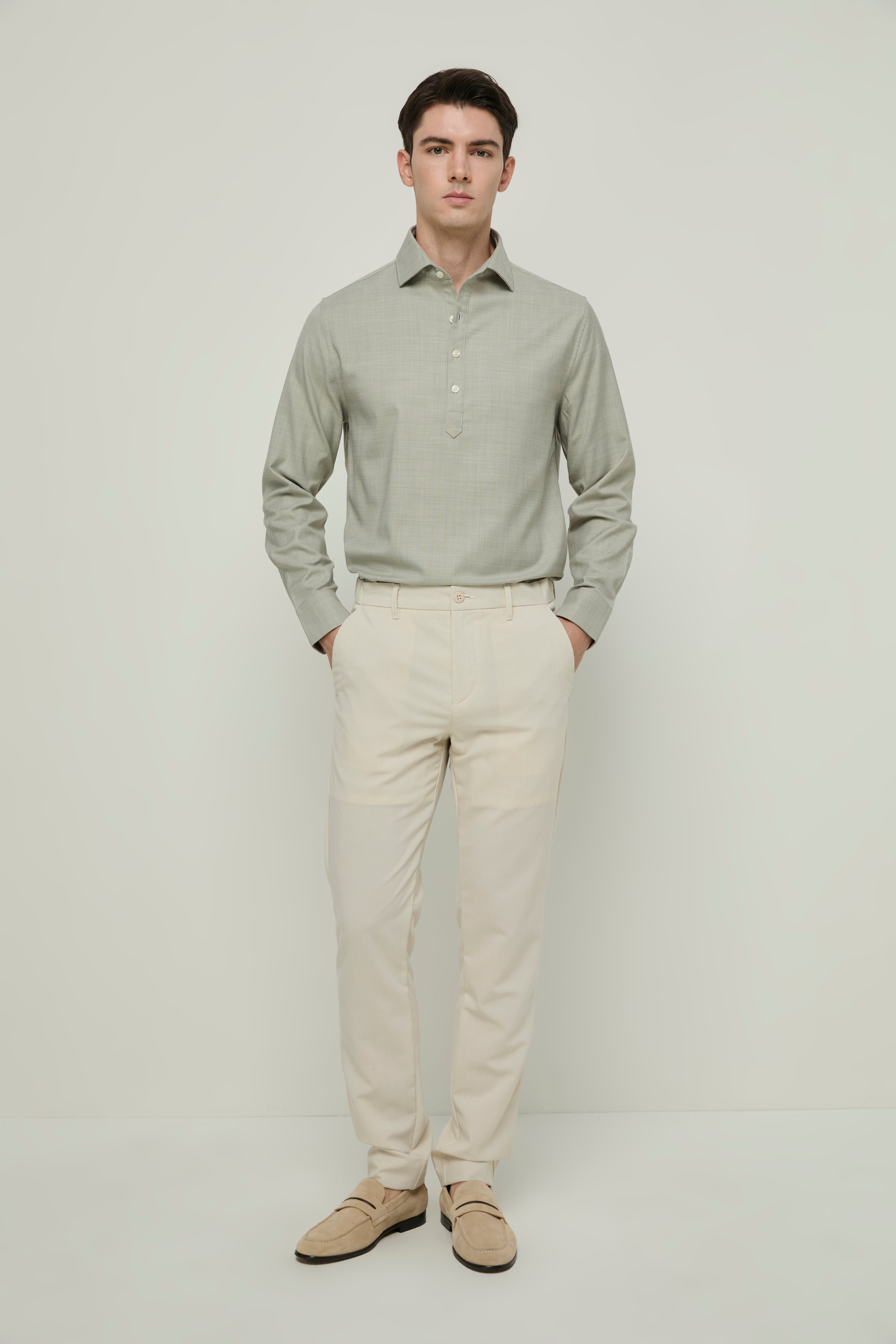 STRAIGHT CUT TROUSERS