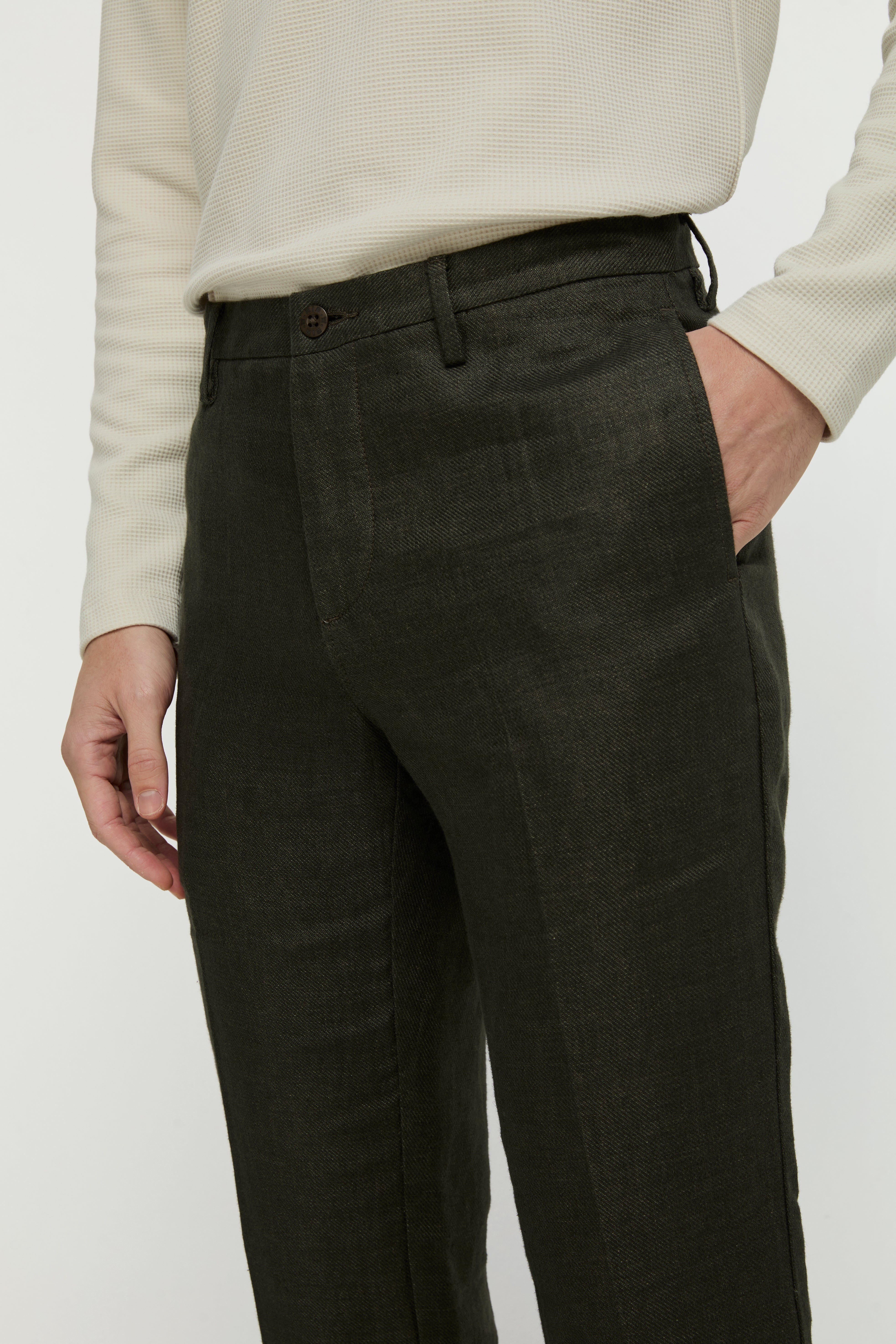 CASUAL LINEN TROUSERS