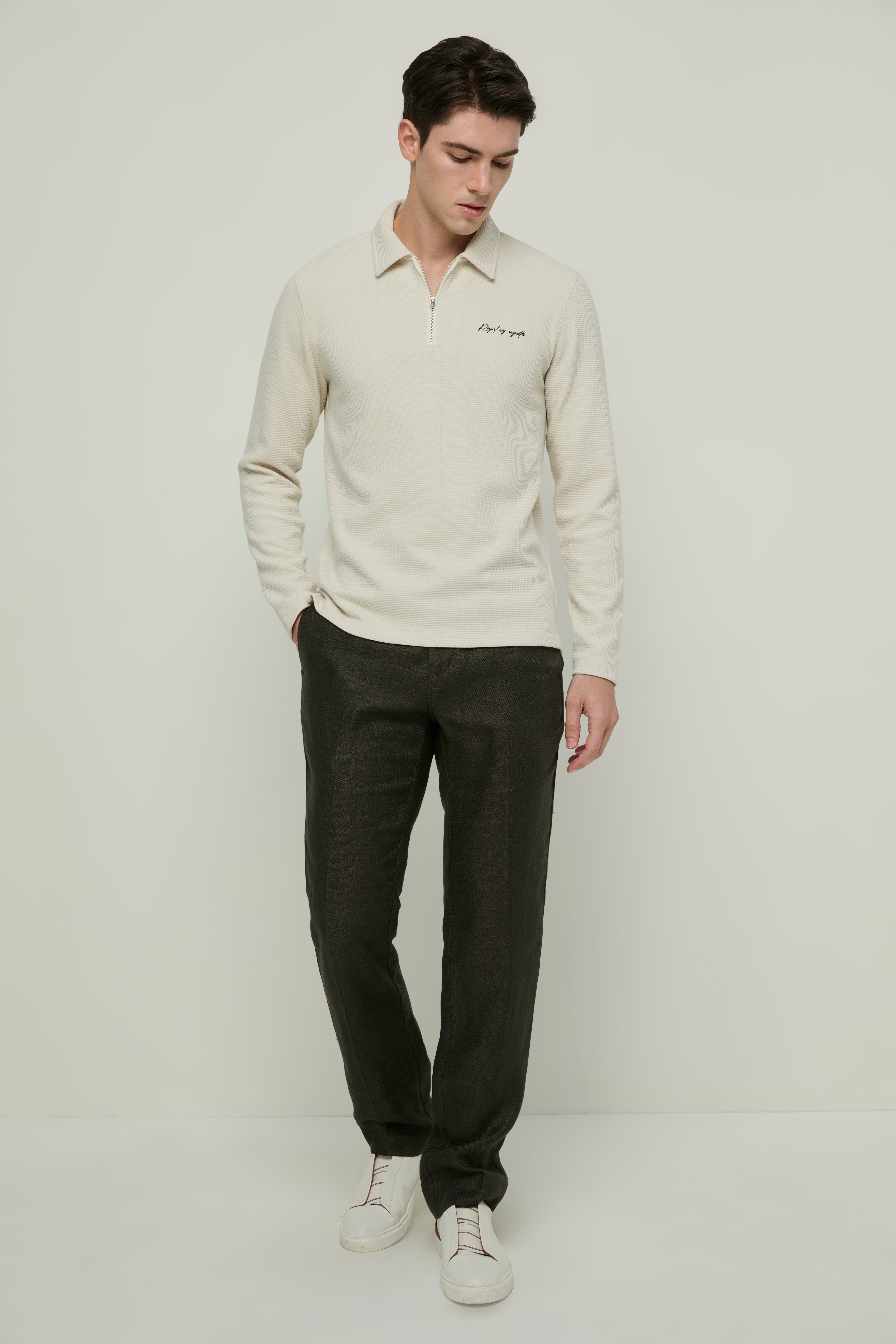 CASUAL LINEN TROUSERS