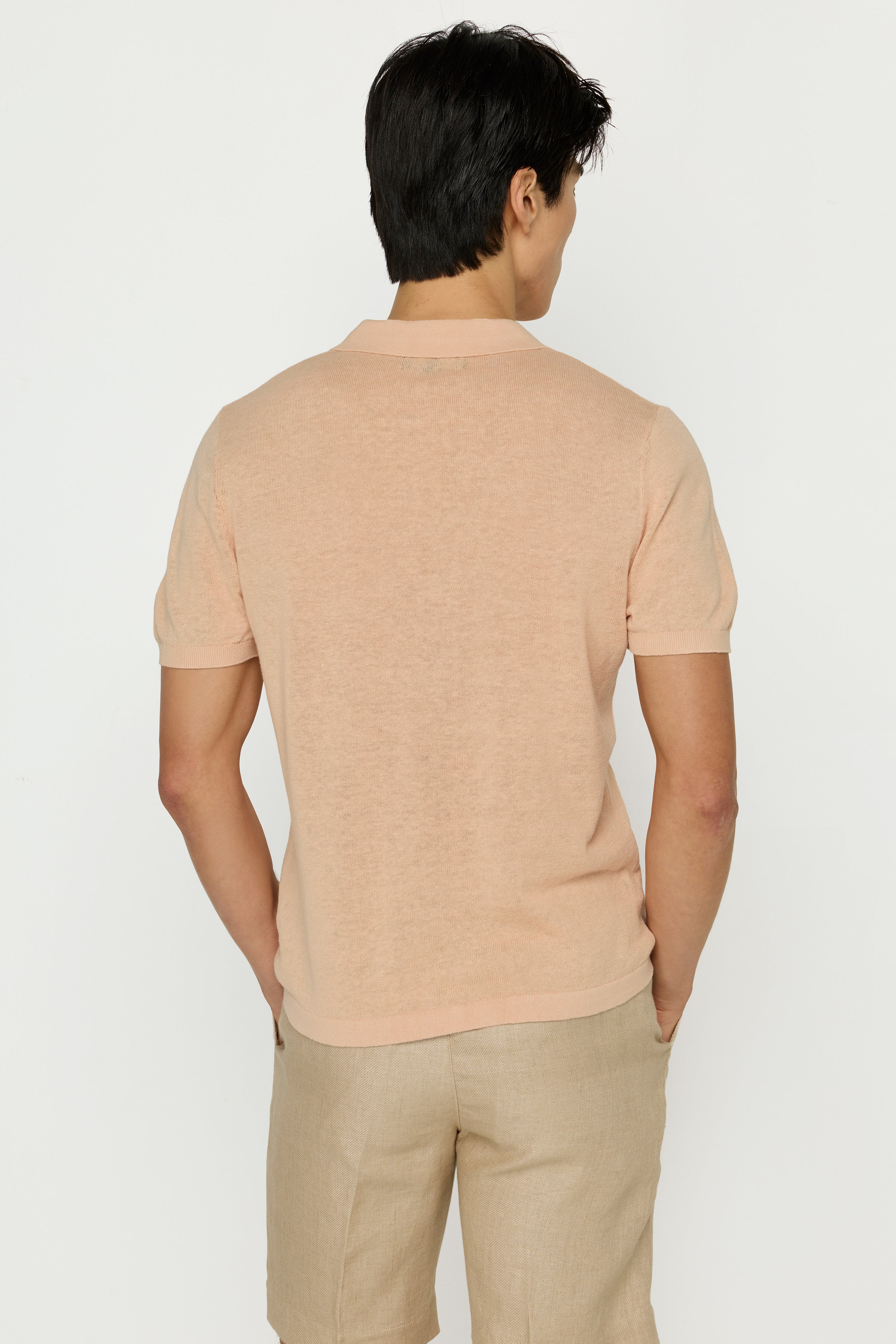 KNITWEAR OPEN PIQUE POLO SHIRTS