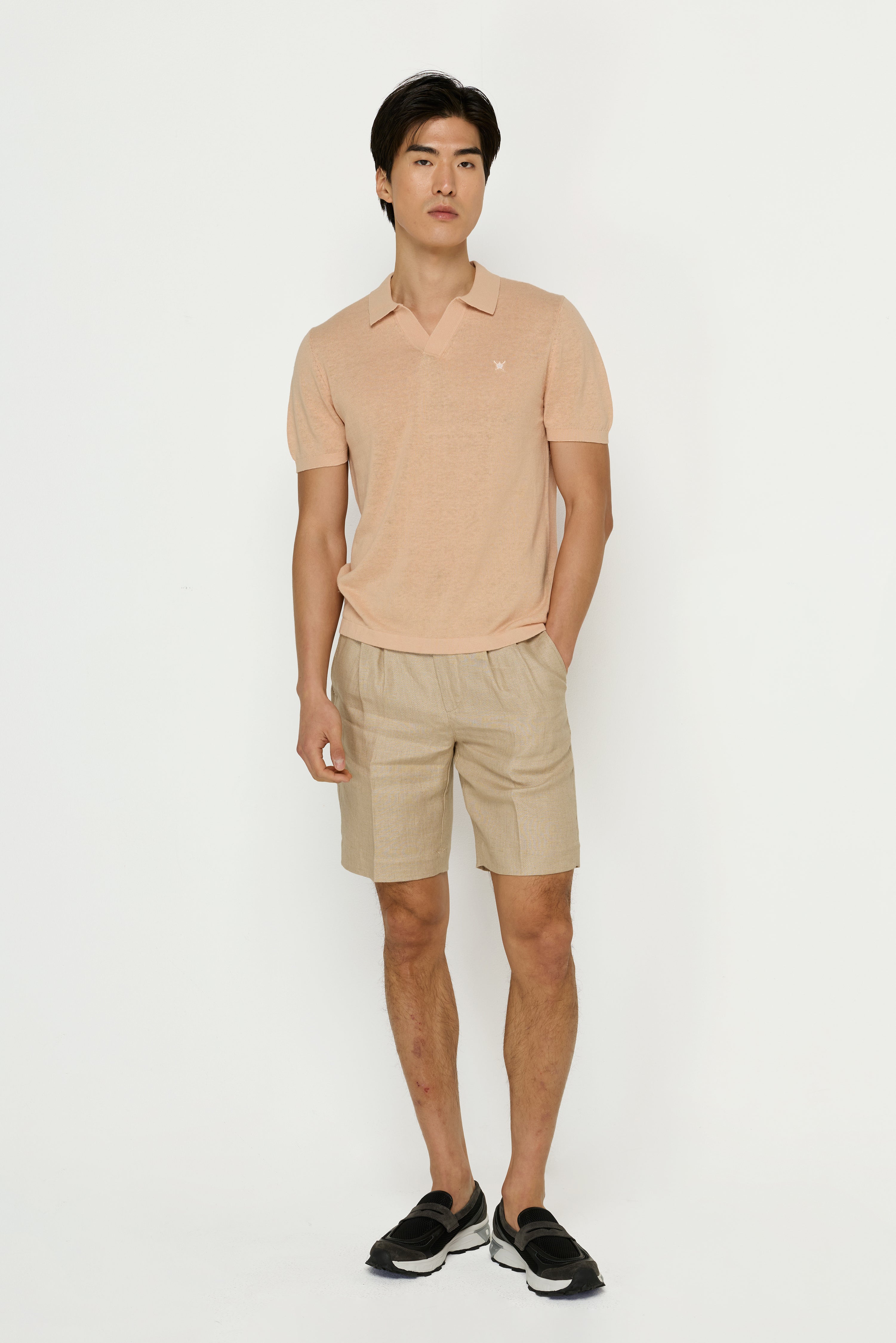 KNITWEAR OPEN PIQUE POLO SHIRTS