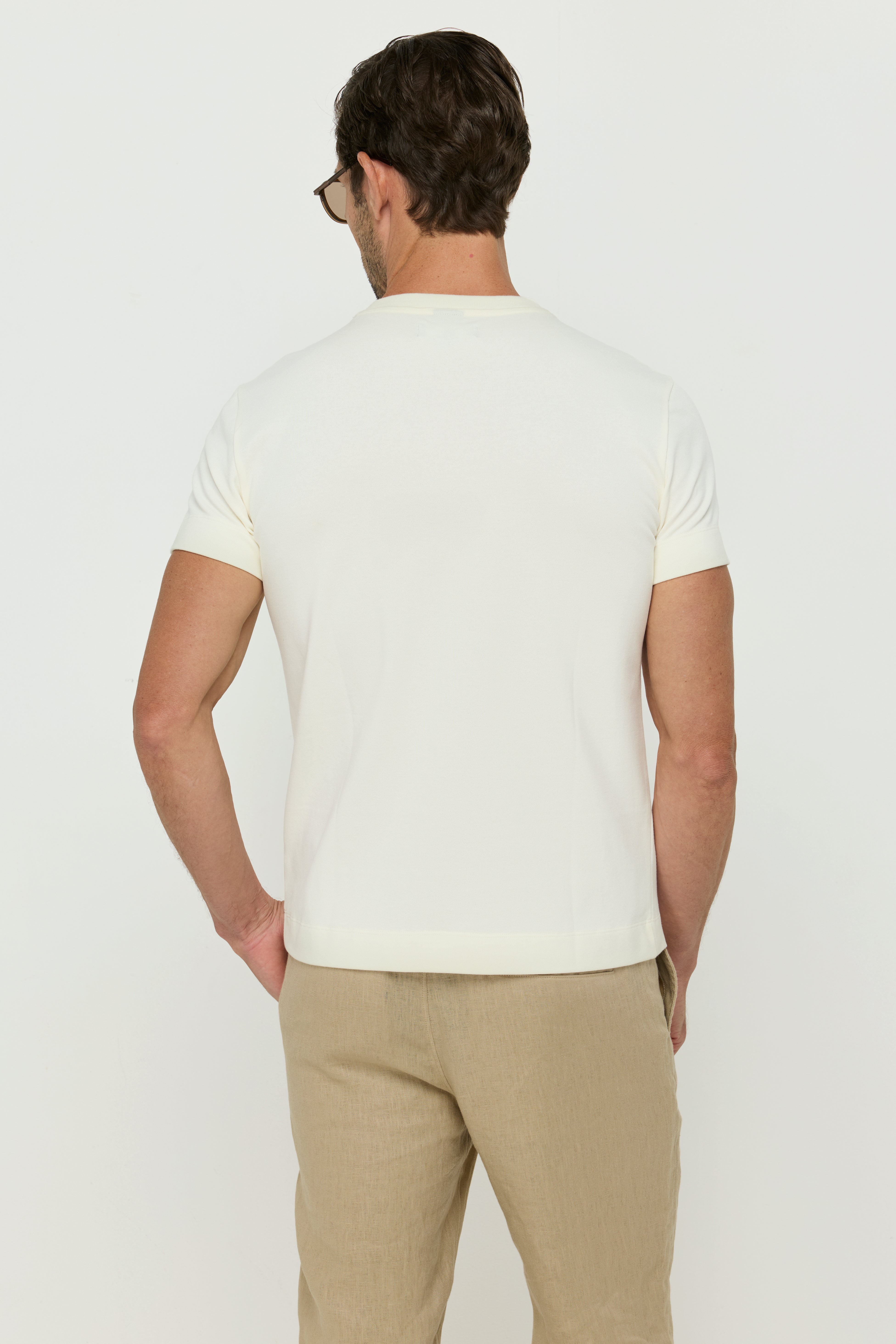 เสื้อยืดคอกลมผ้าปิเก้