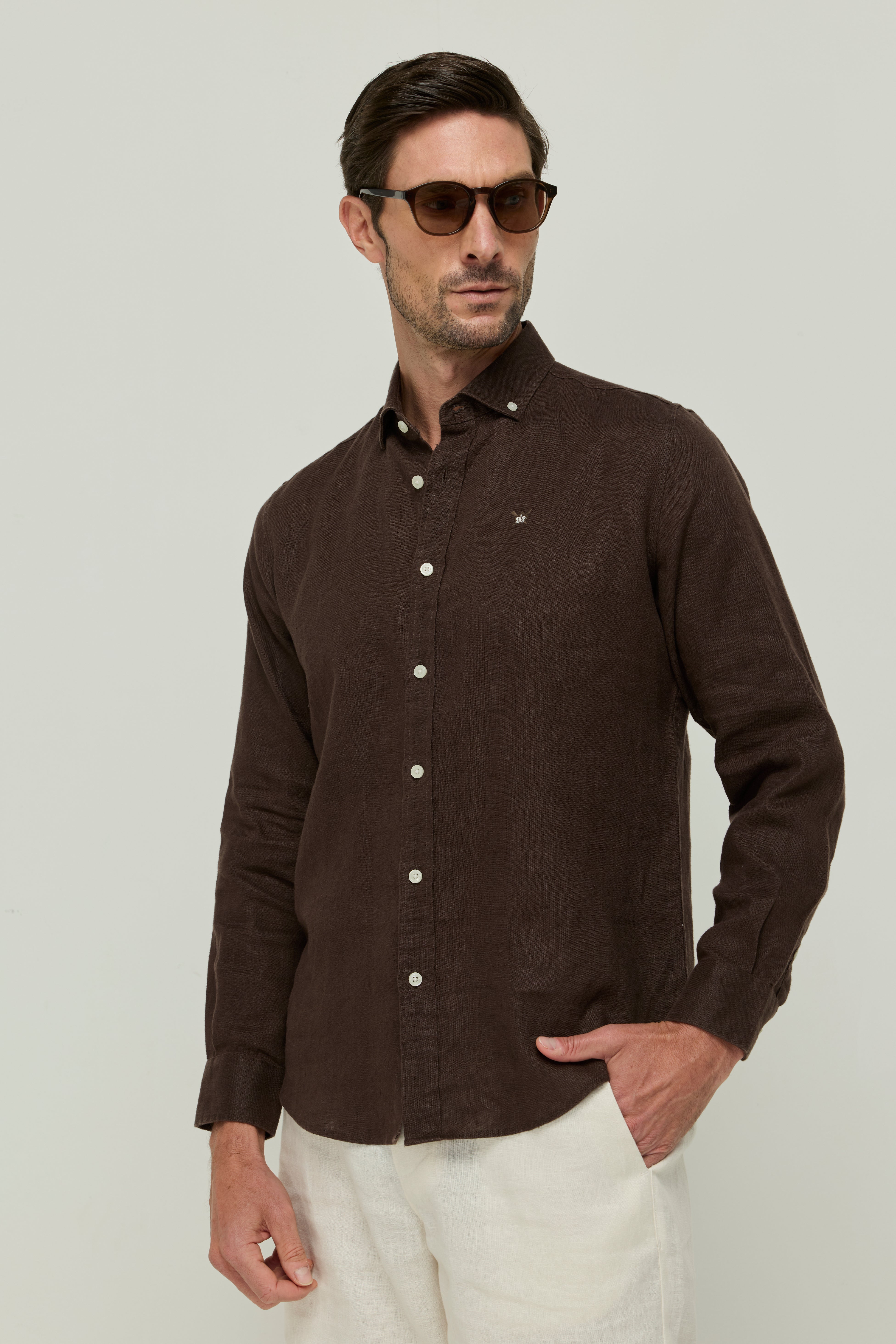 LONG-SLEEVE LINEN SHIRTS