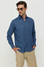 CHAMBRAY LINEN SHIRT