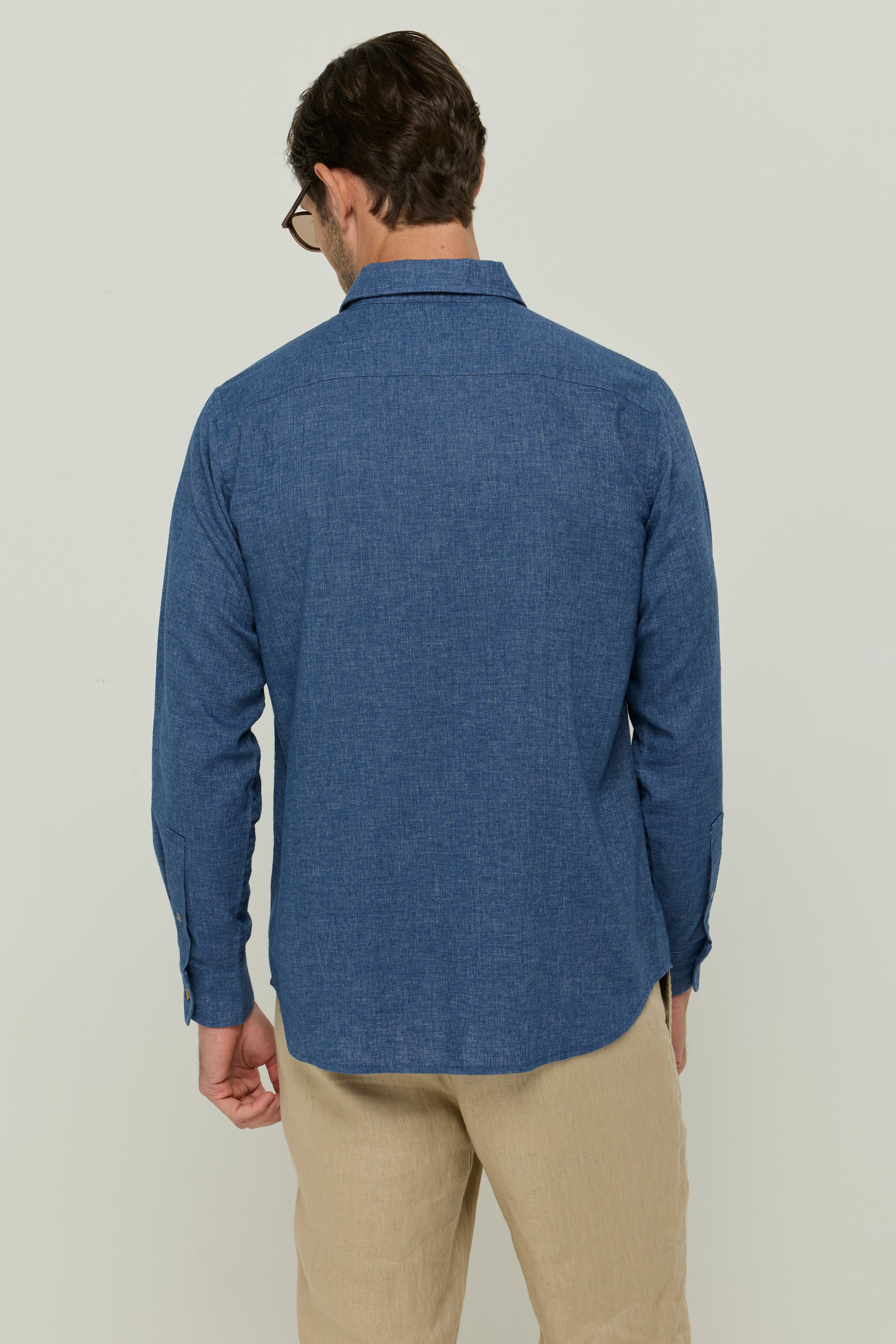 LINEN  DENIM YARN DYED SHIRTS