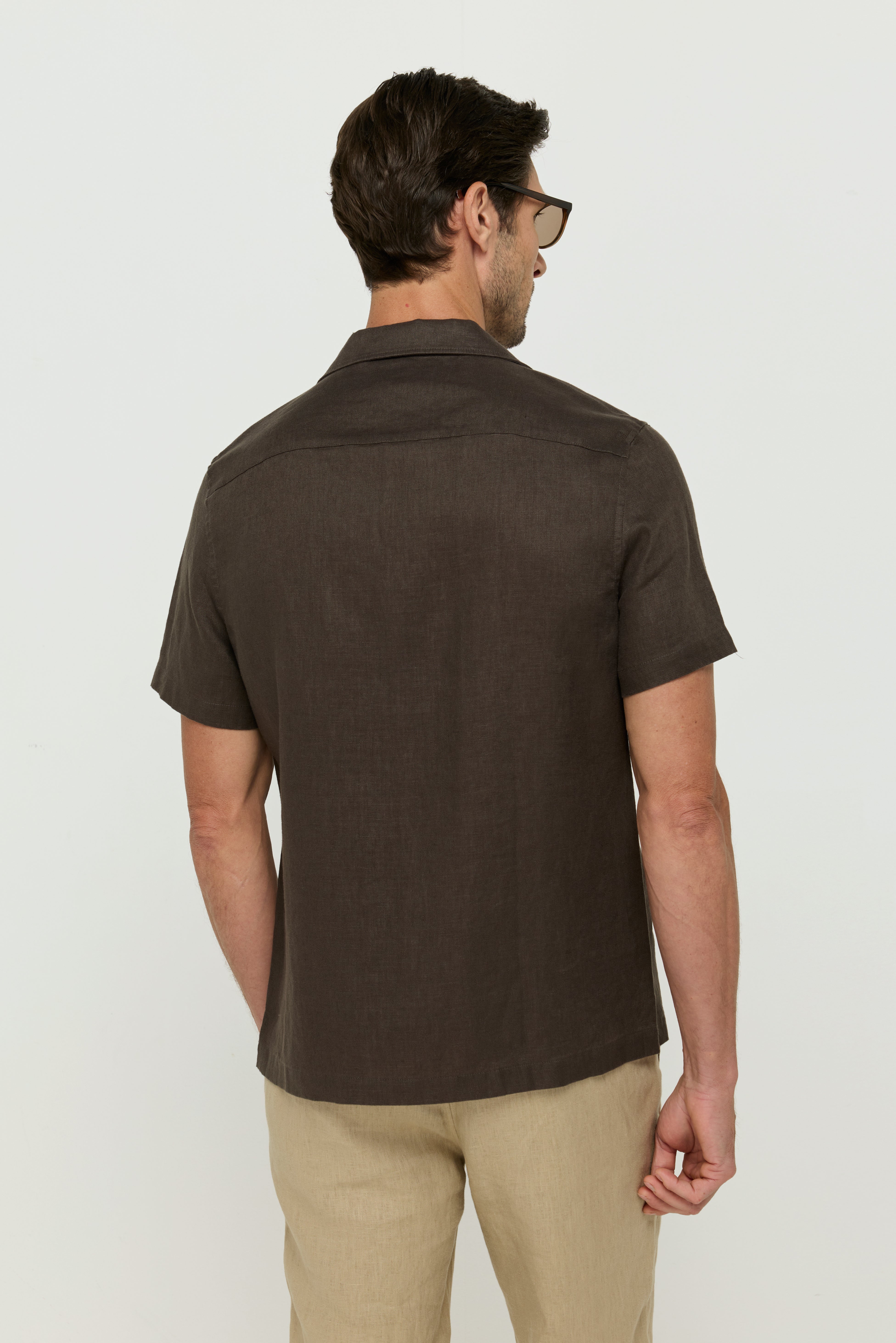 เสื้อเชิ้ตผ้าลินินถัก