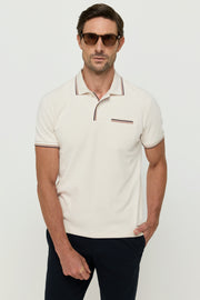 เสื้อโปโลลายทางผ้าปิเก้