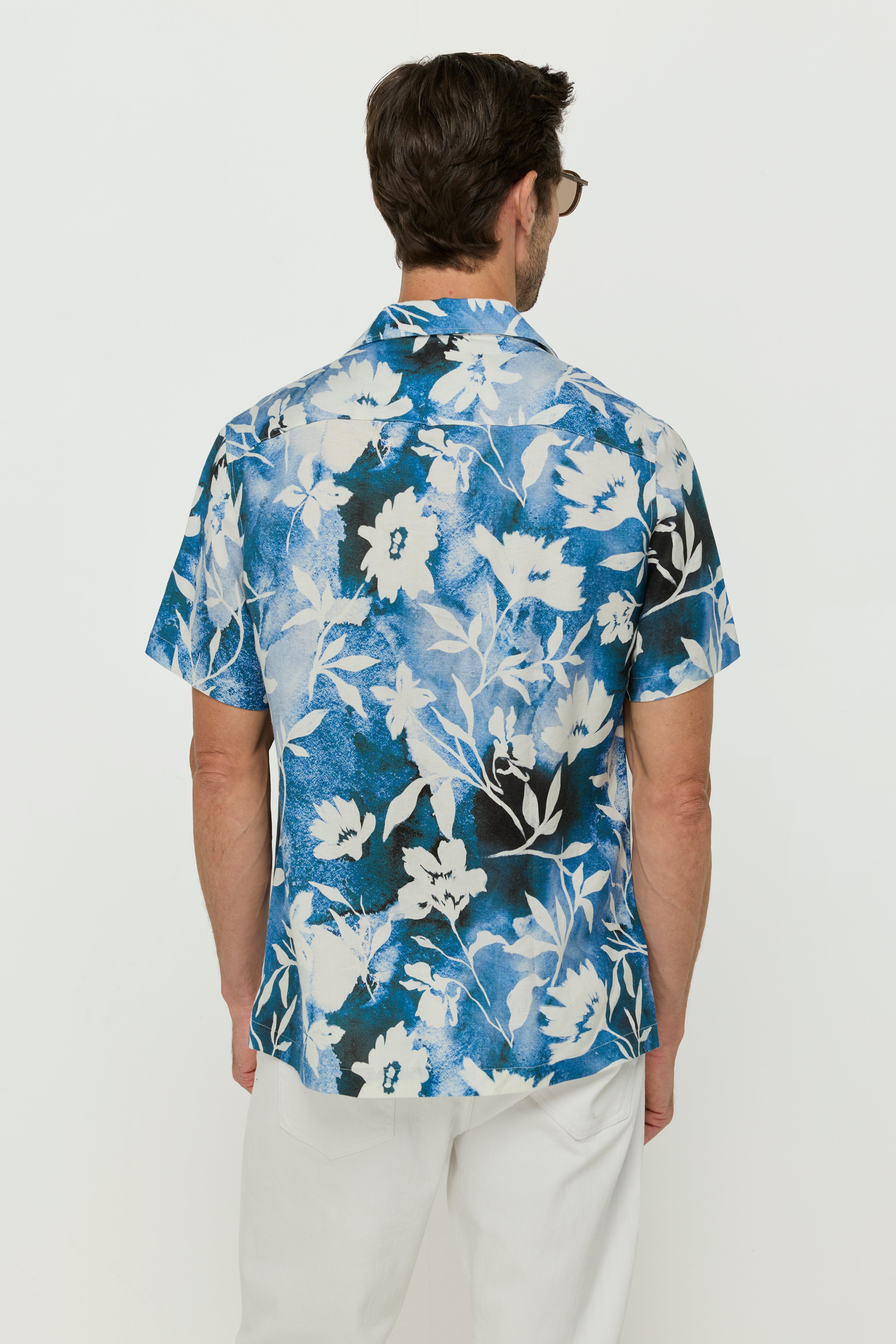 BLUE PRINTED FLORAL SHIRTS