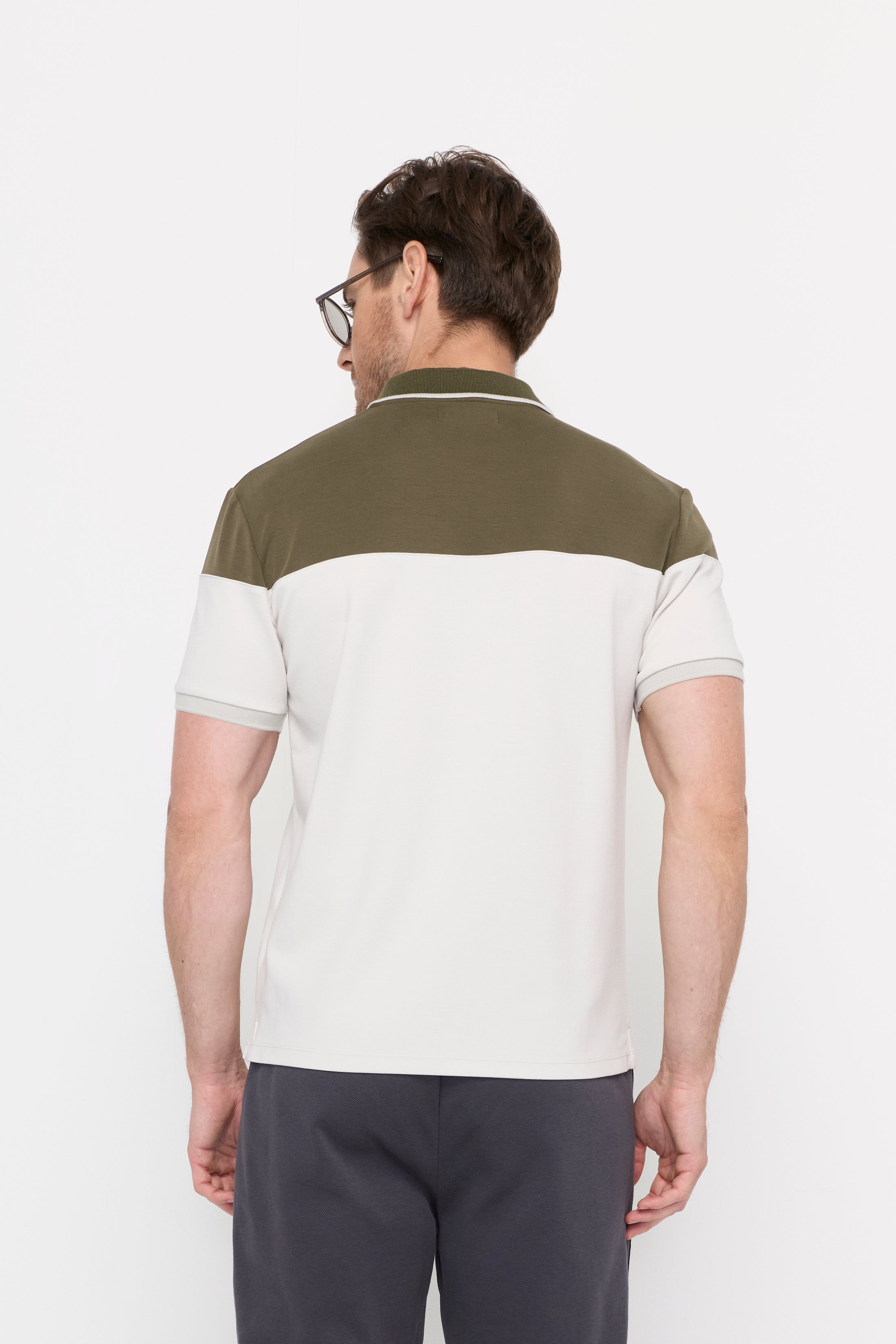 AEROSTRIPE LUXE ZIP POLO