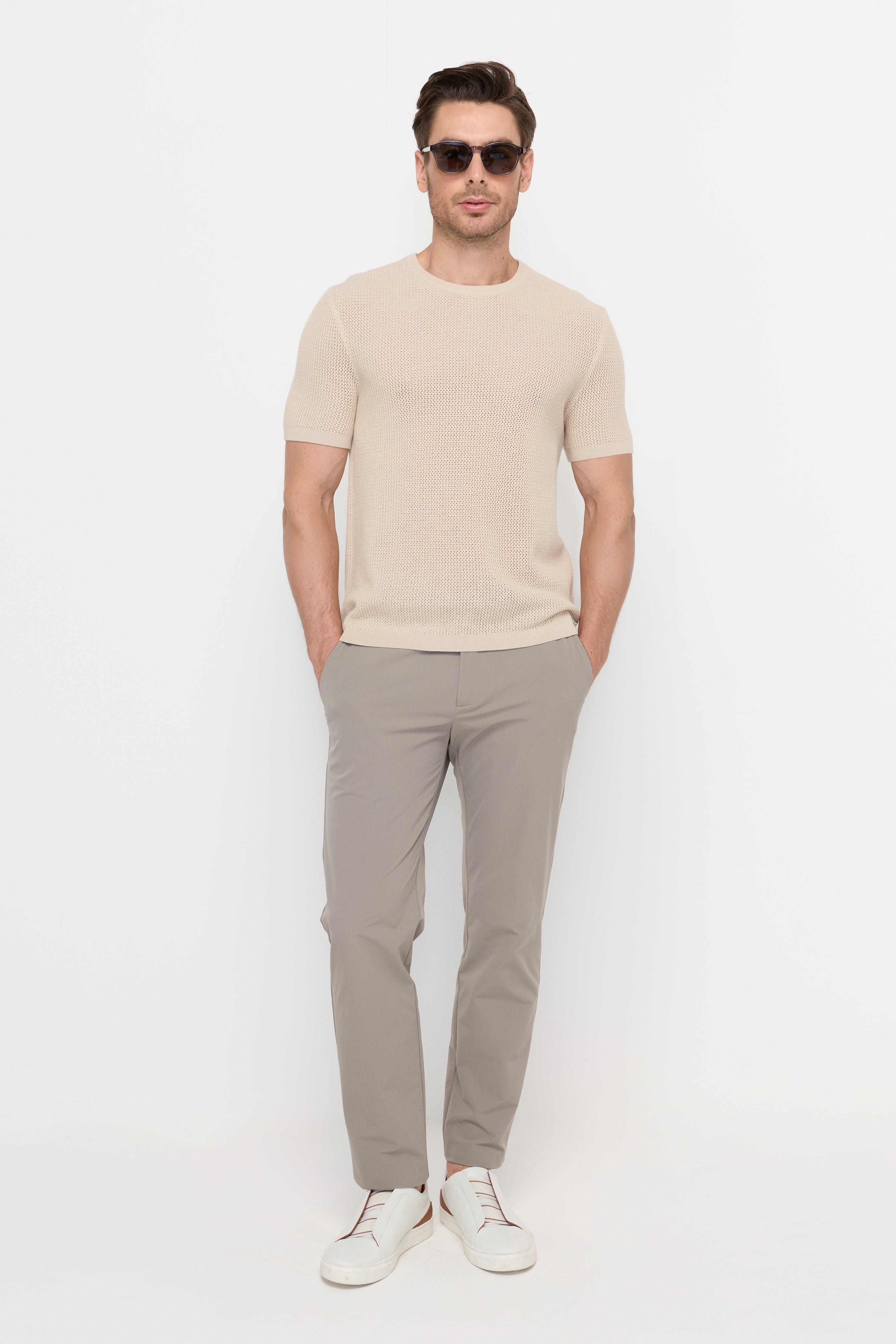 MESH KNIT T-SHIRT