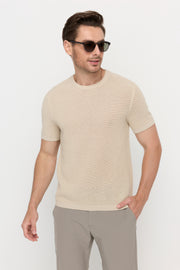 MESH KNIT T-SHIRT
