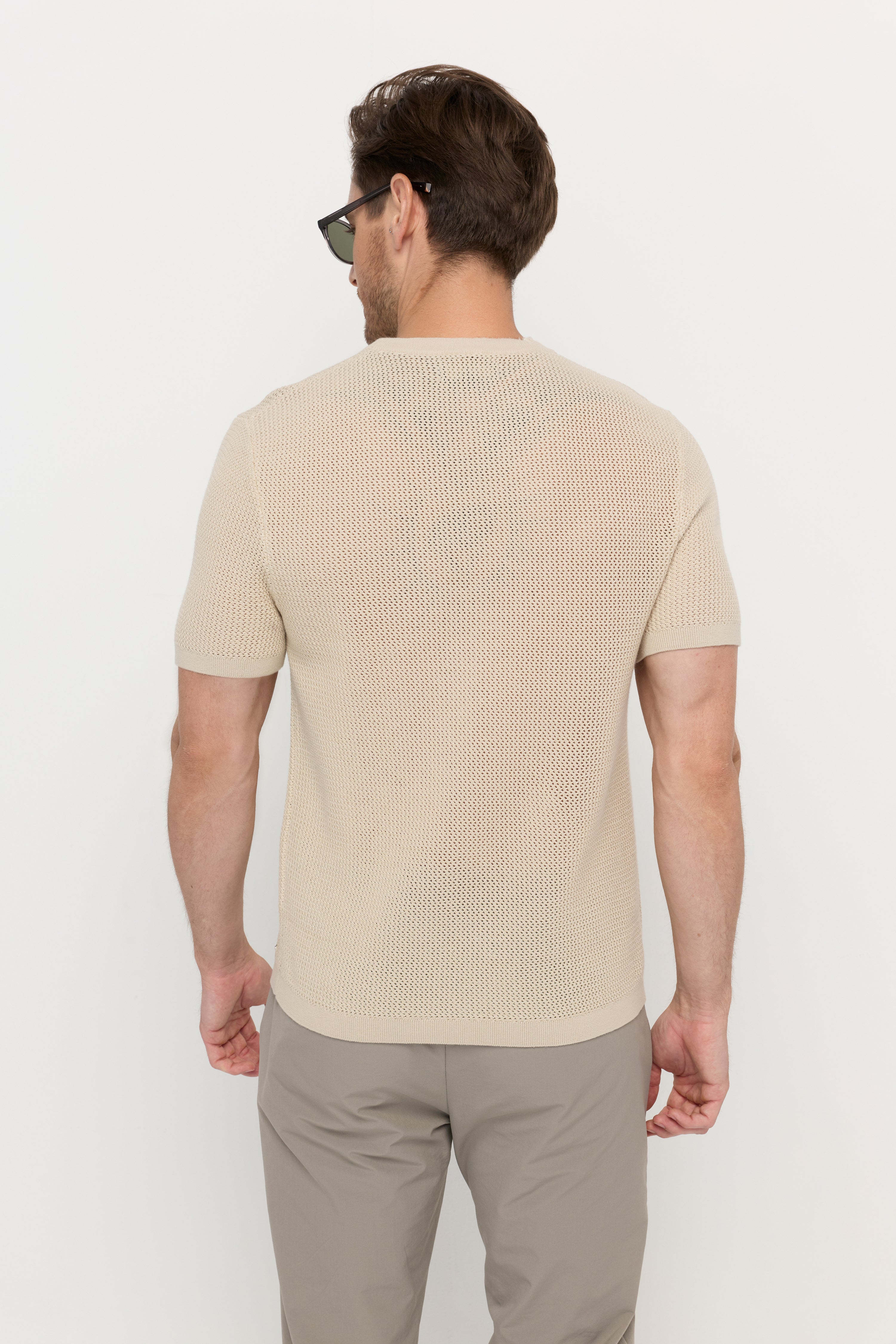 MESH KNIT T-SHIRT