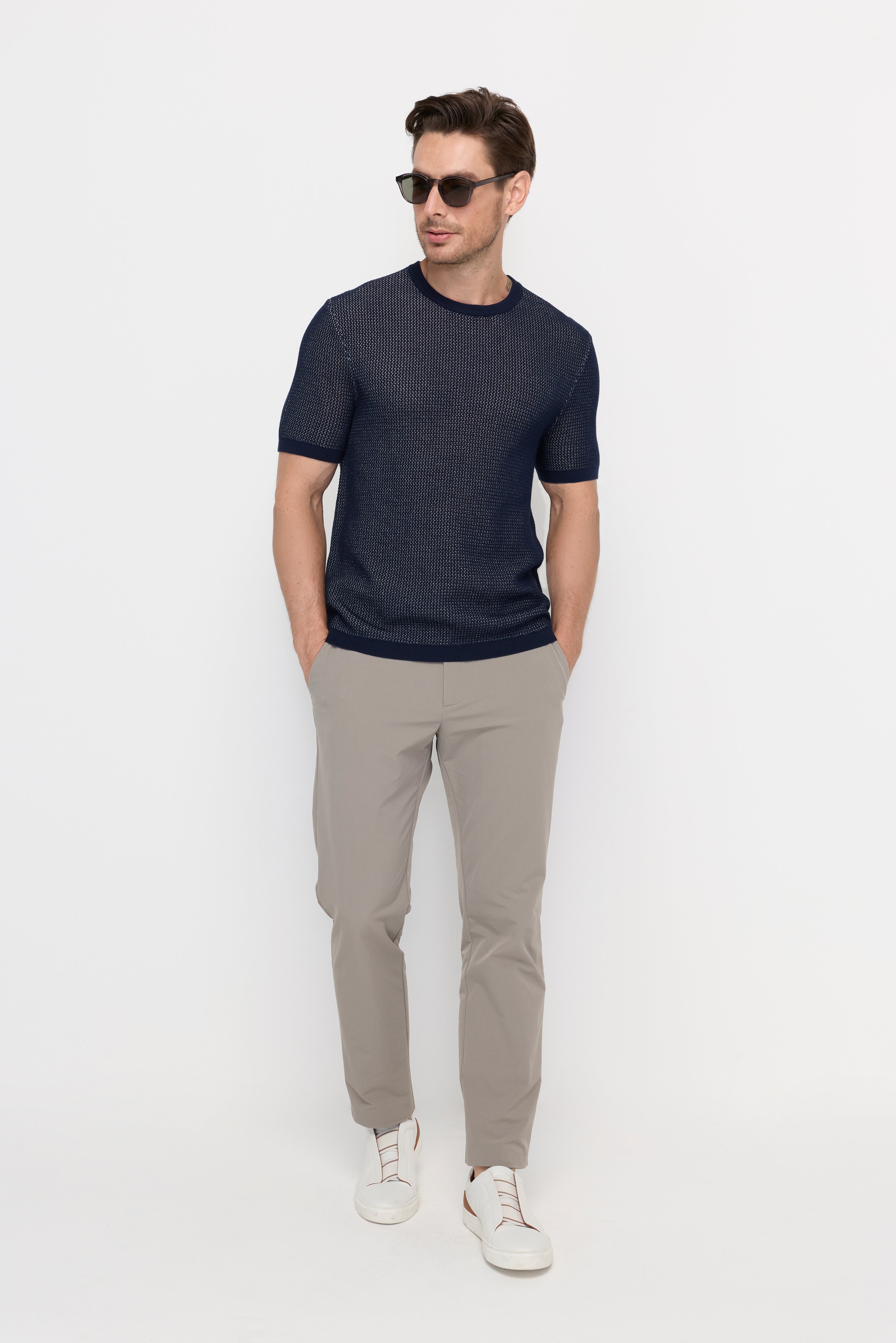 MESH KNIT T-SHIRT