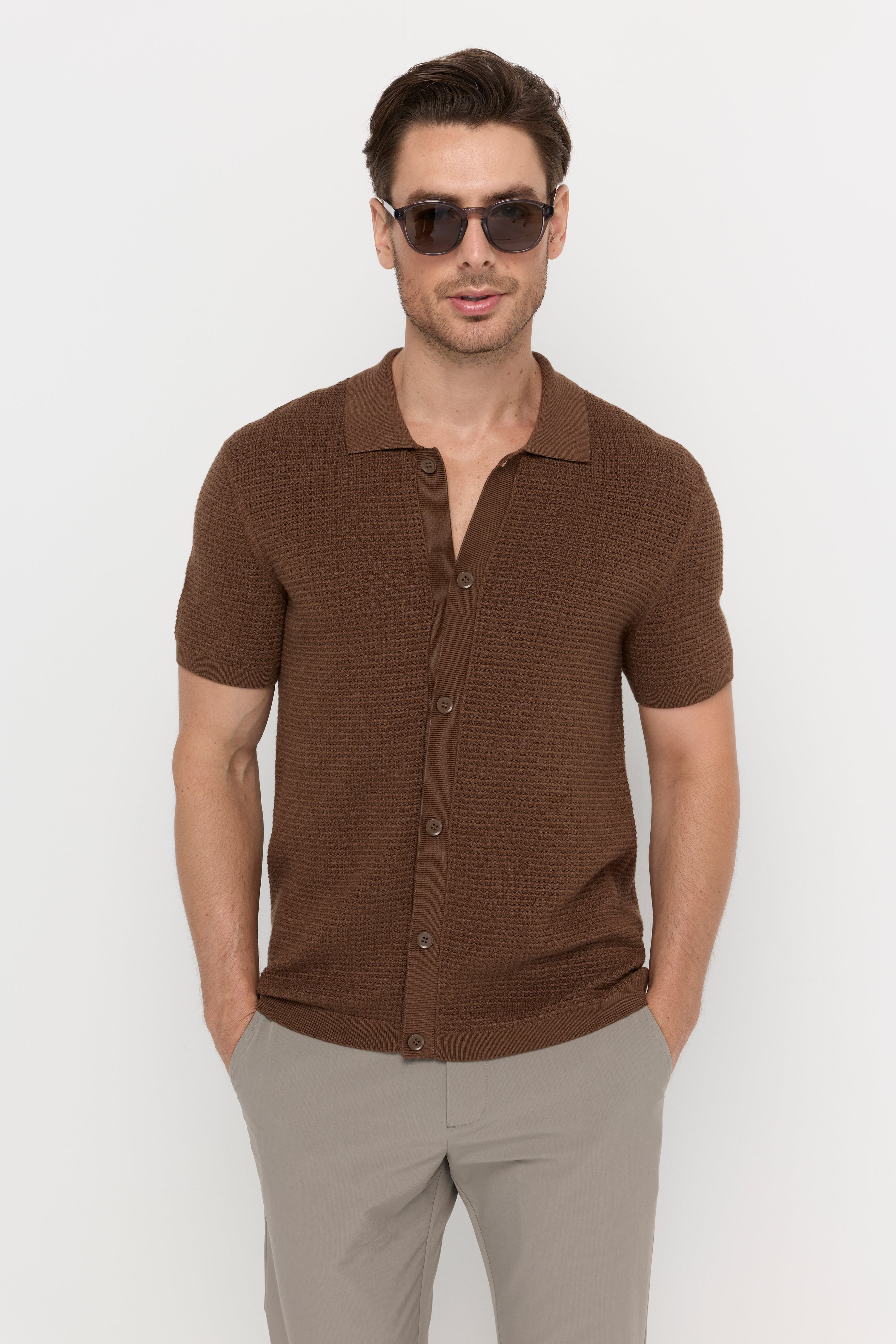 HERITAGE TEXTURED KNIT POLO