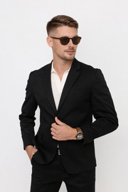 CLASSIC TAILORED TWO-BUTTON BLAZER
