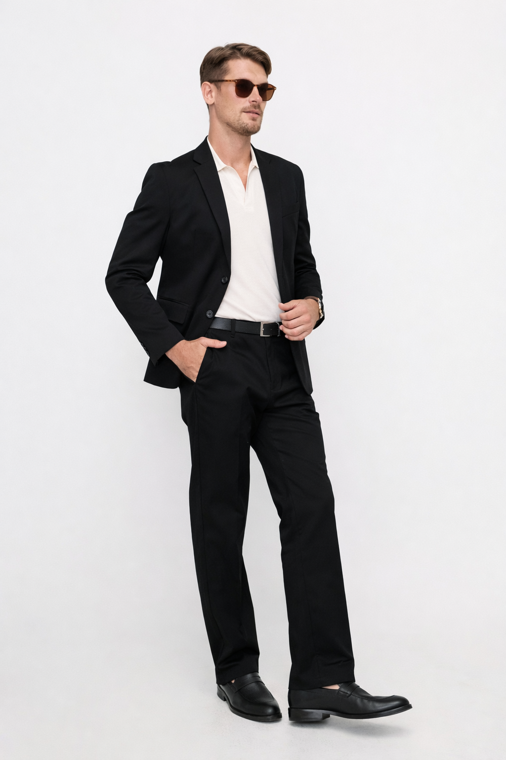 CLASSIC TAILORED STRAIGHT-LEG TROUSERS