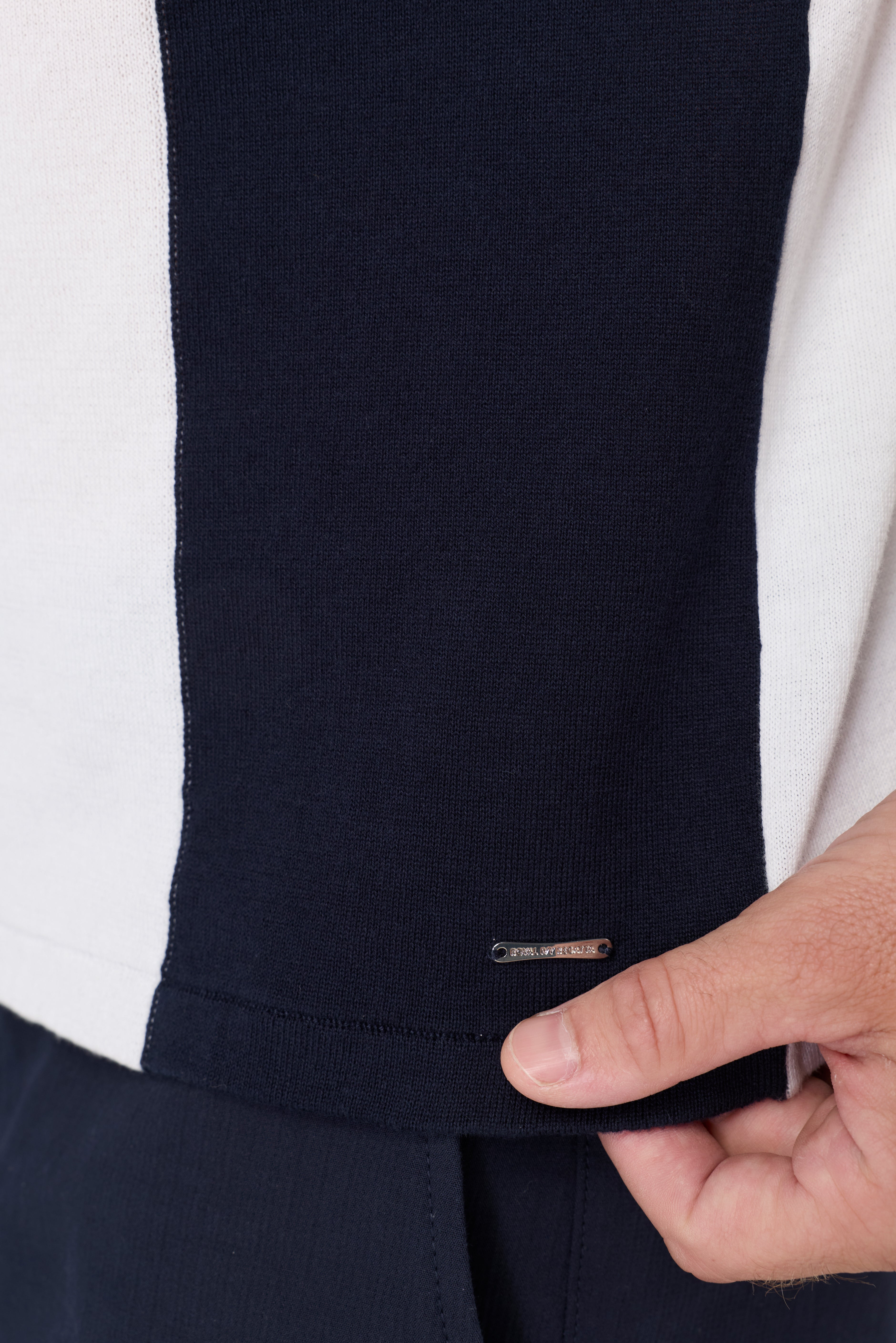 KNITWEAR COLOR BLOCK T-SHIRT