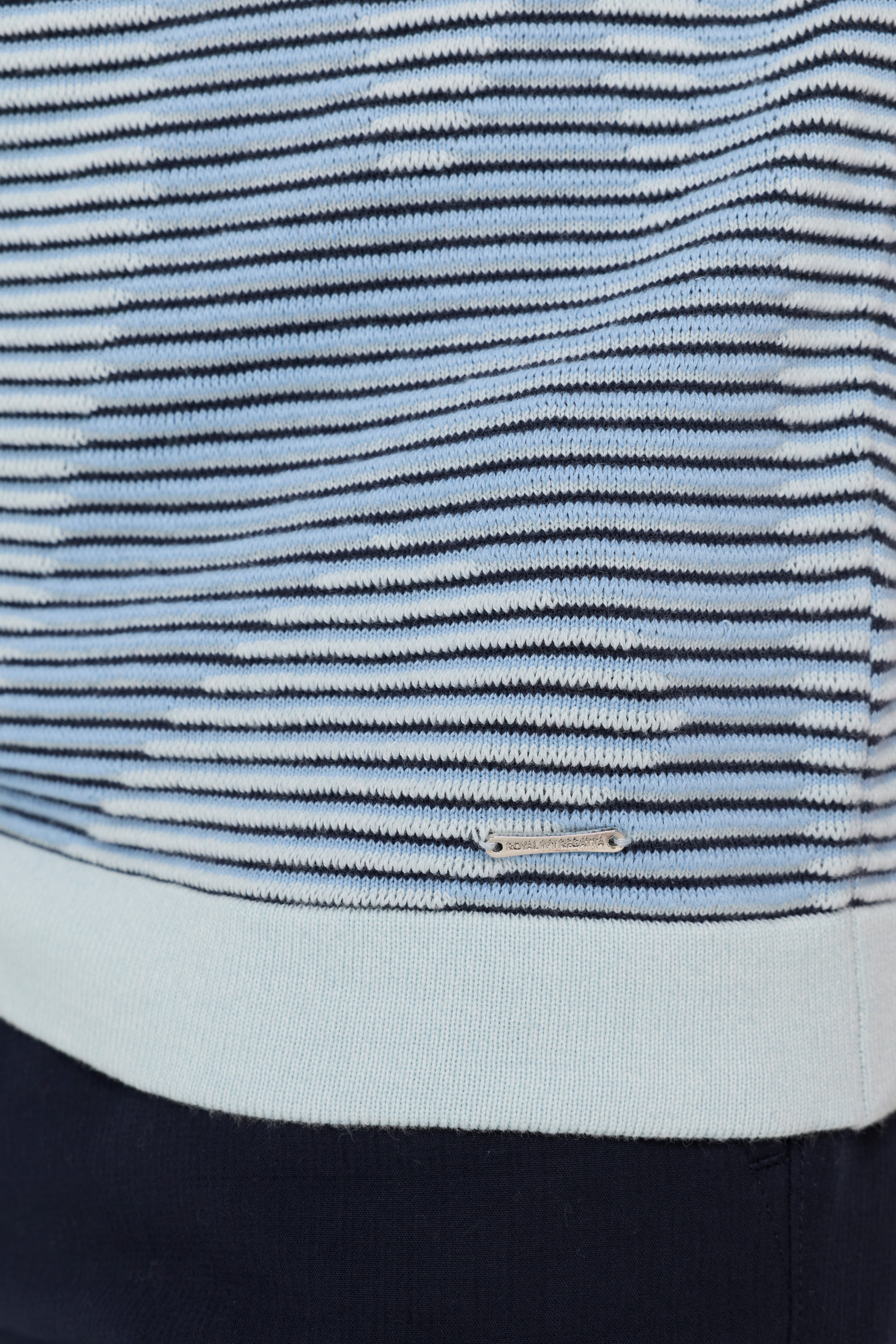 KNITWEAR FLORAL TEXTURE POLO