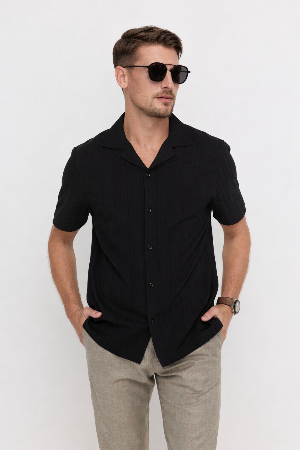 JACQUARD TEXTURE SHIRT