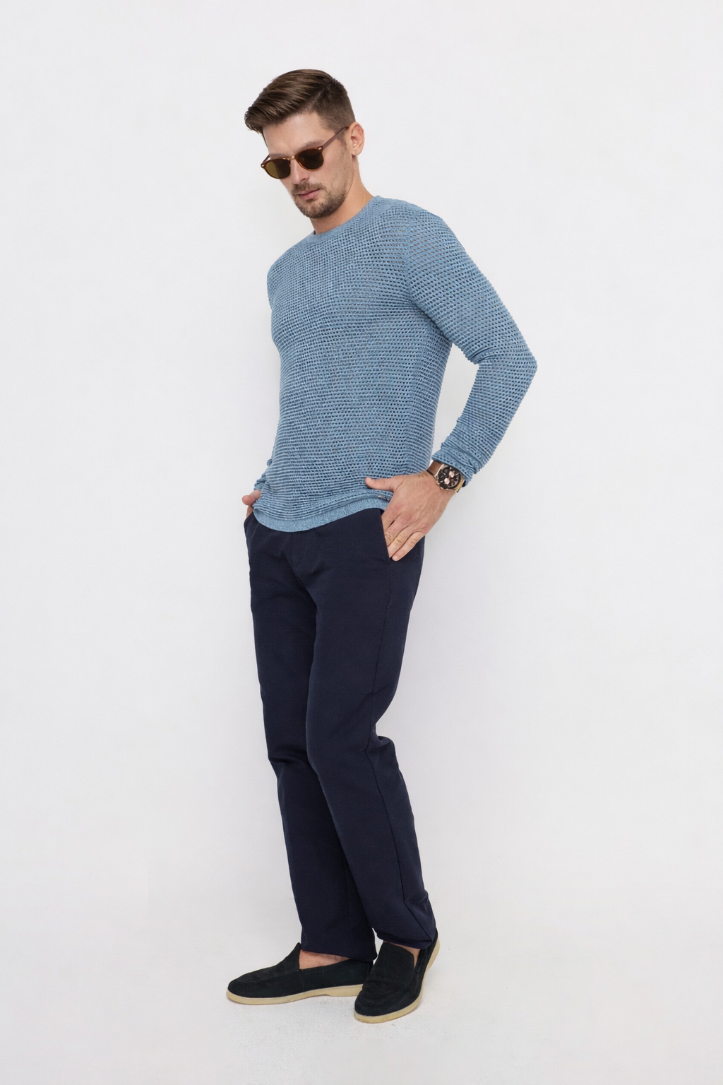 KNITWEAR OPENWORK SWEATER