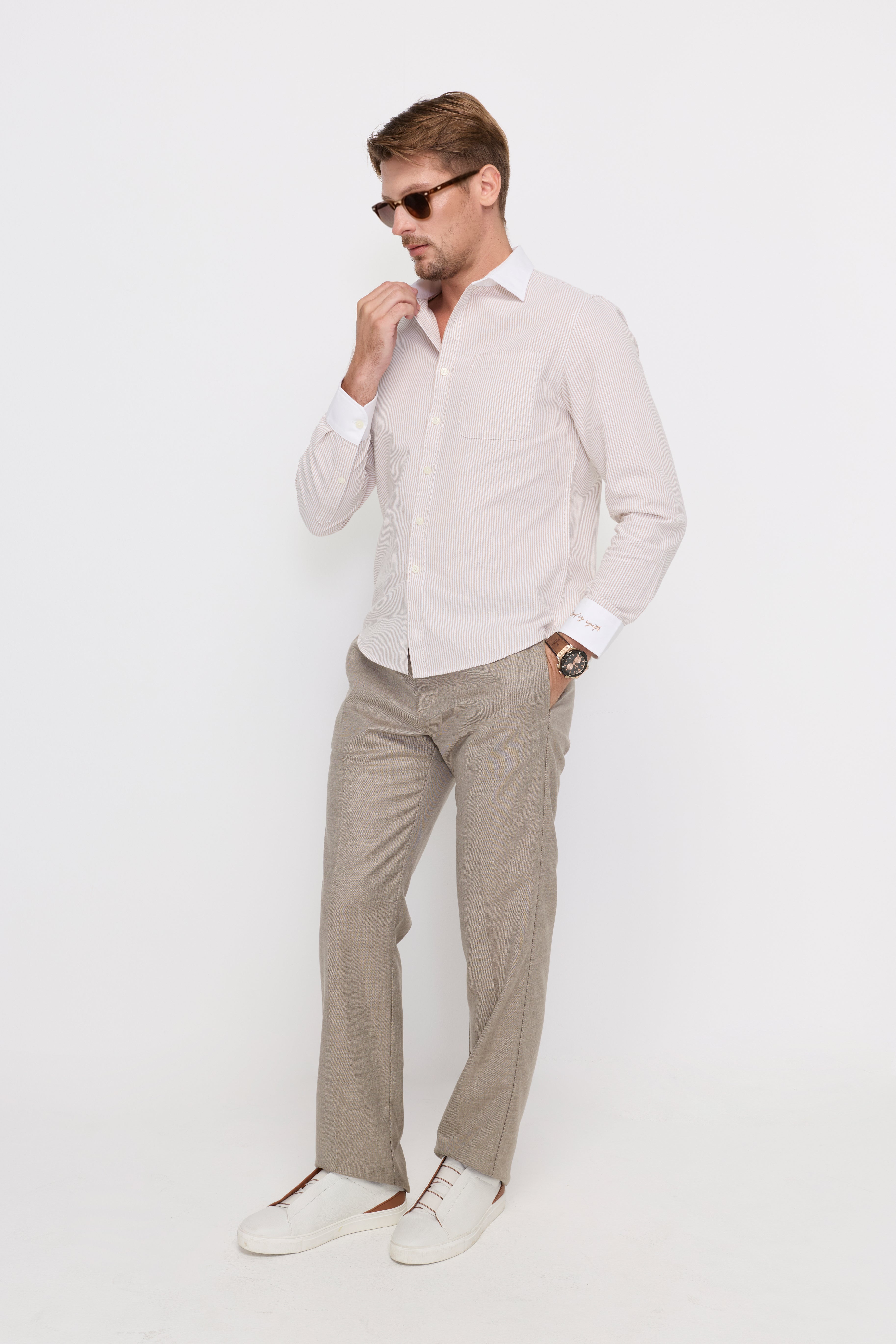 REGULAR-FIT IN STRIPED SHIRT