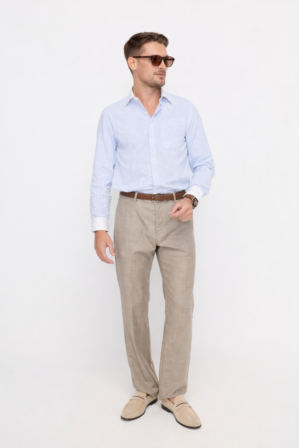 REGULAR-FIT IN STRIPED SHIRT