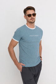 JERSEY WITH LOGO DETAIL T-SHIRT