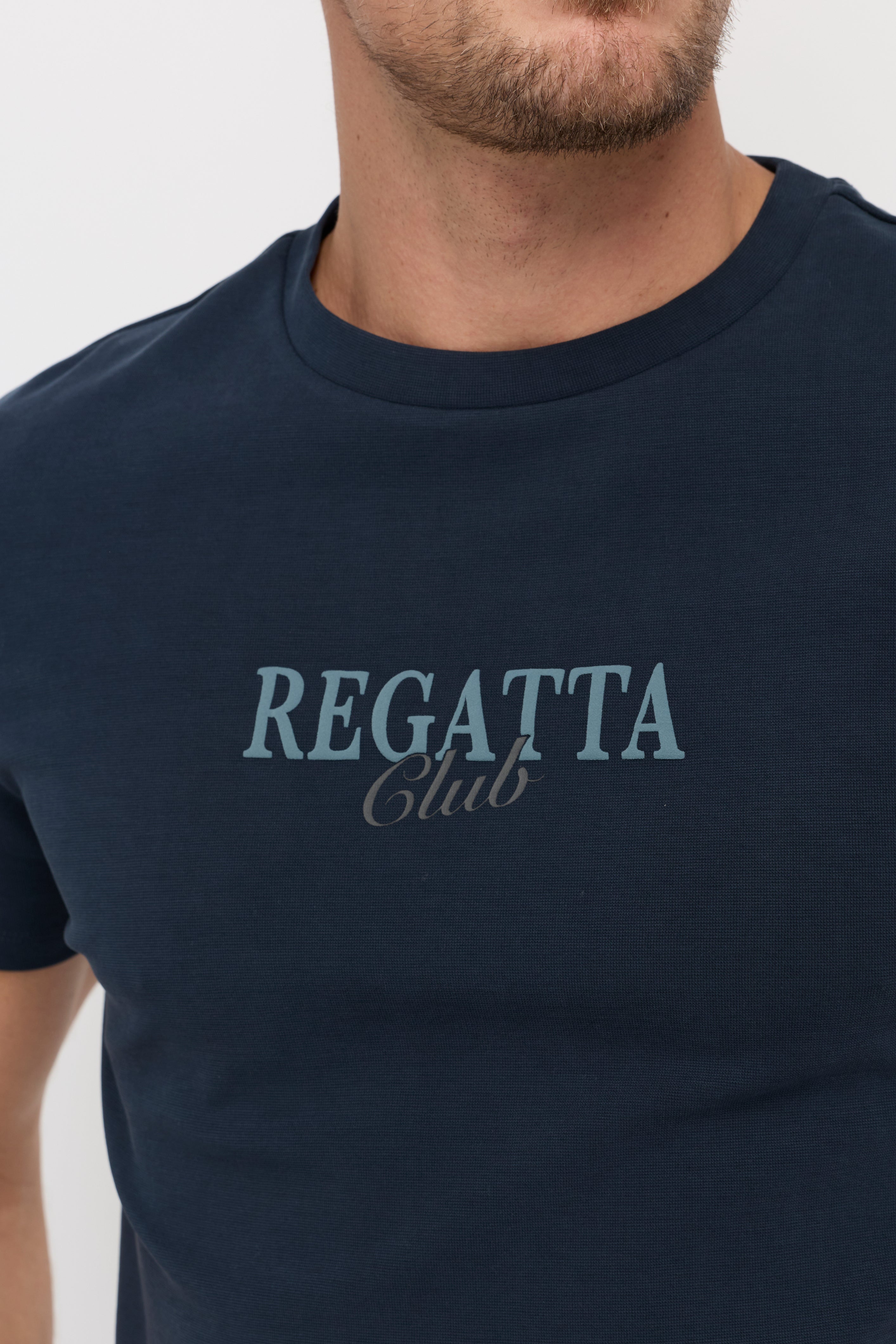 MIDNIGHT BLUE RELAXED-FIT COTTON T-SHIRT