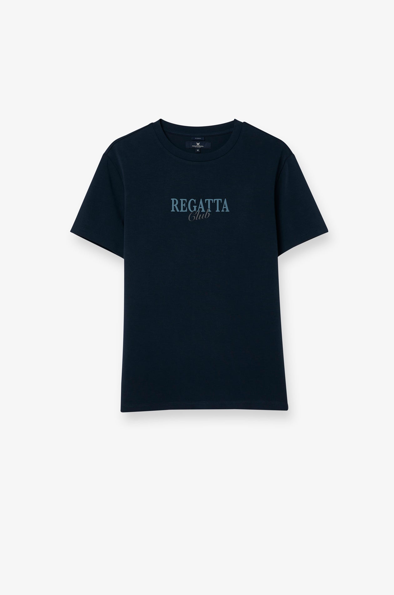 MIDNIGHT BLUE RELAXED-FIT COTTON T-SHIRT