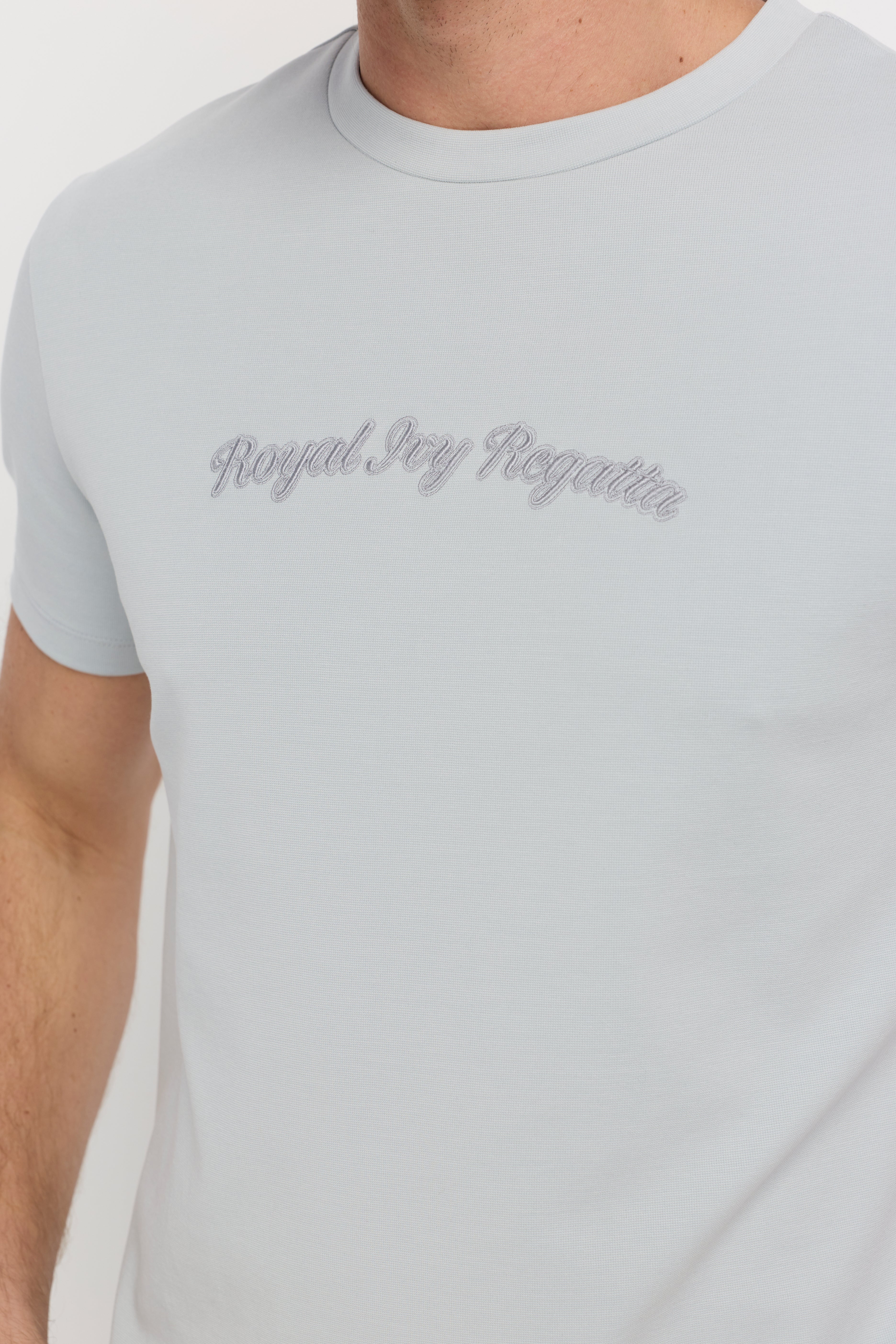 BABY BLUE RELAXED-FIT COTTON T-SHIRT