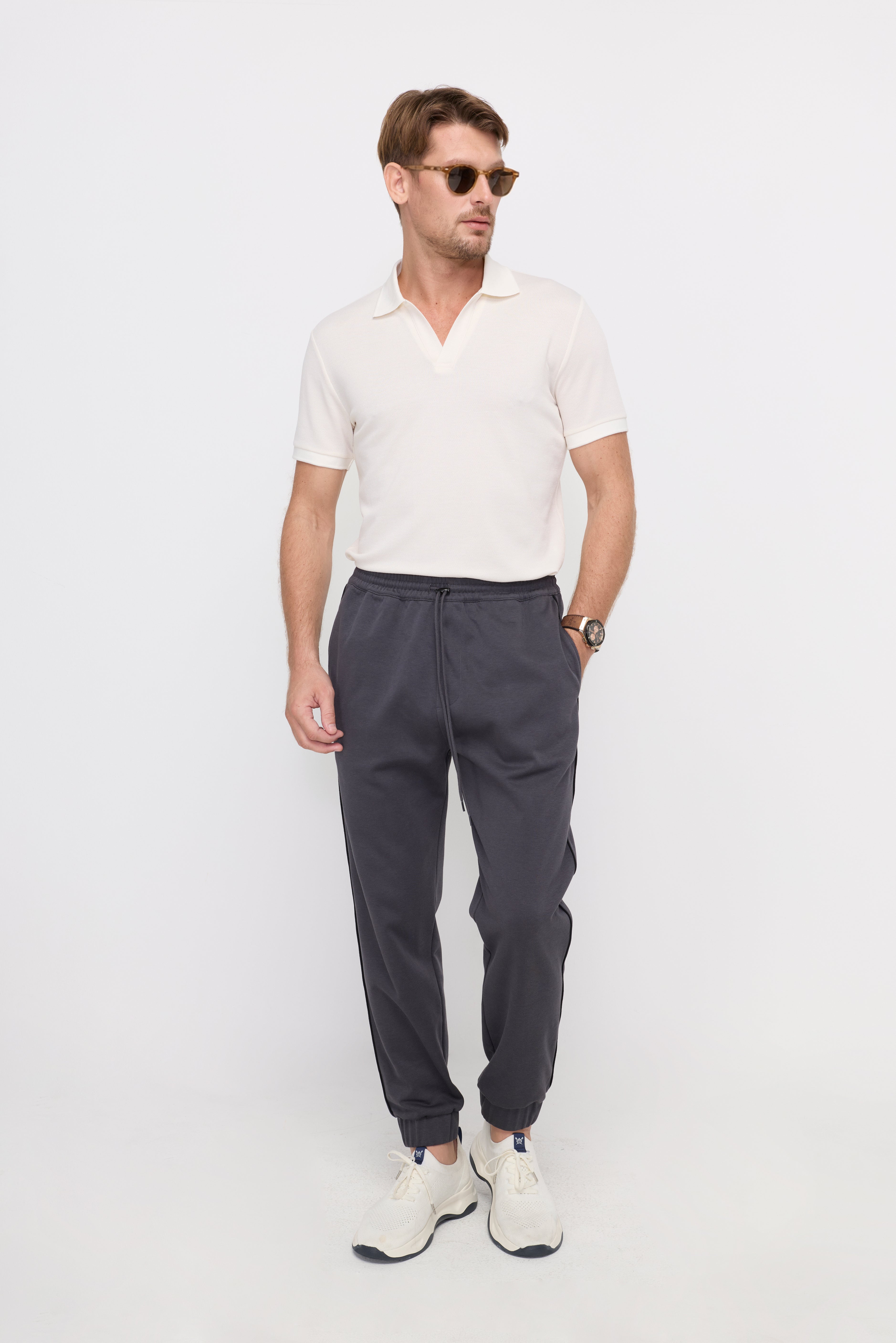 ESSENTIAL DRAWSTRING JOGGER PANTS