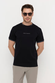 SIGNATURE CONTRAST TRIM CREWNECK TEE