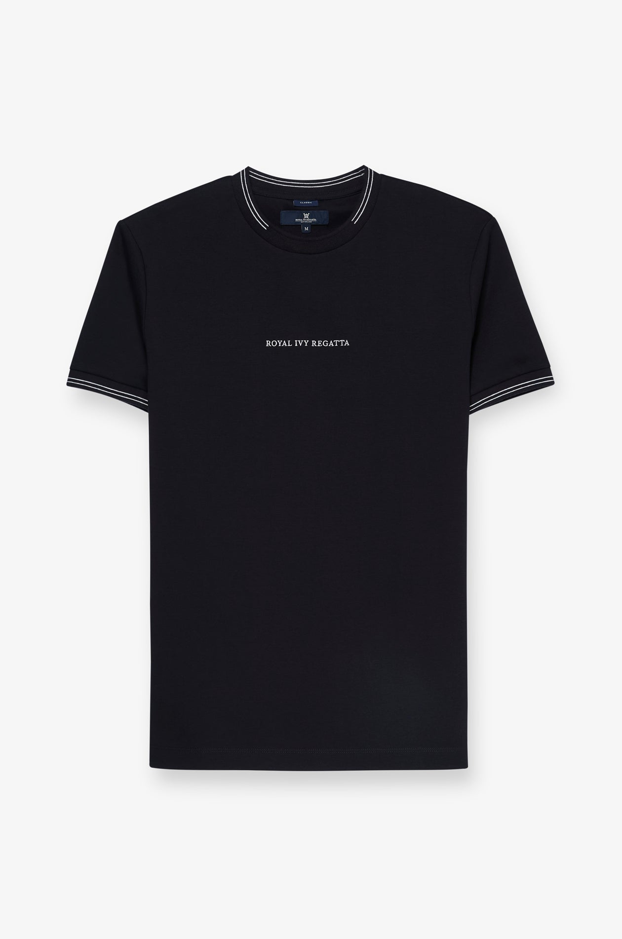 SIGNATURE CONTRAST TRIM CREWNECK TEE