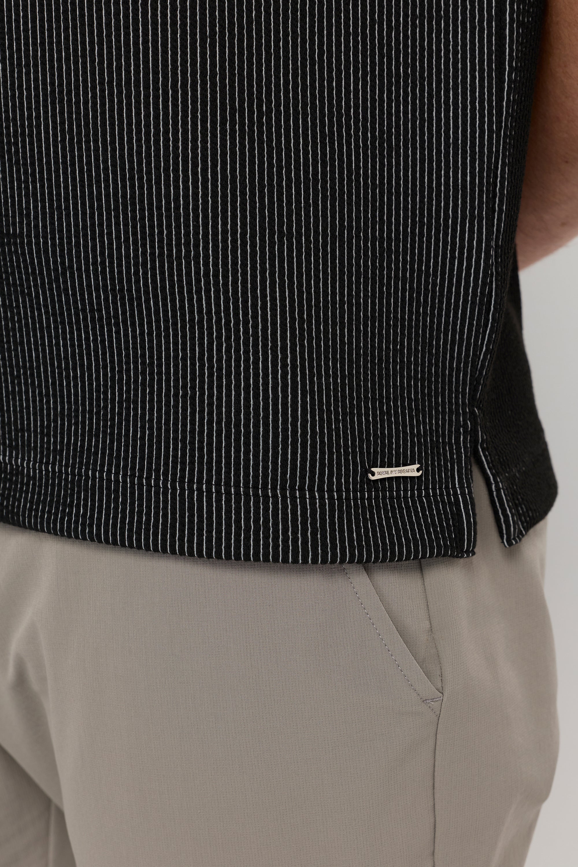 STRIPE TEXTURE POLO