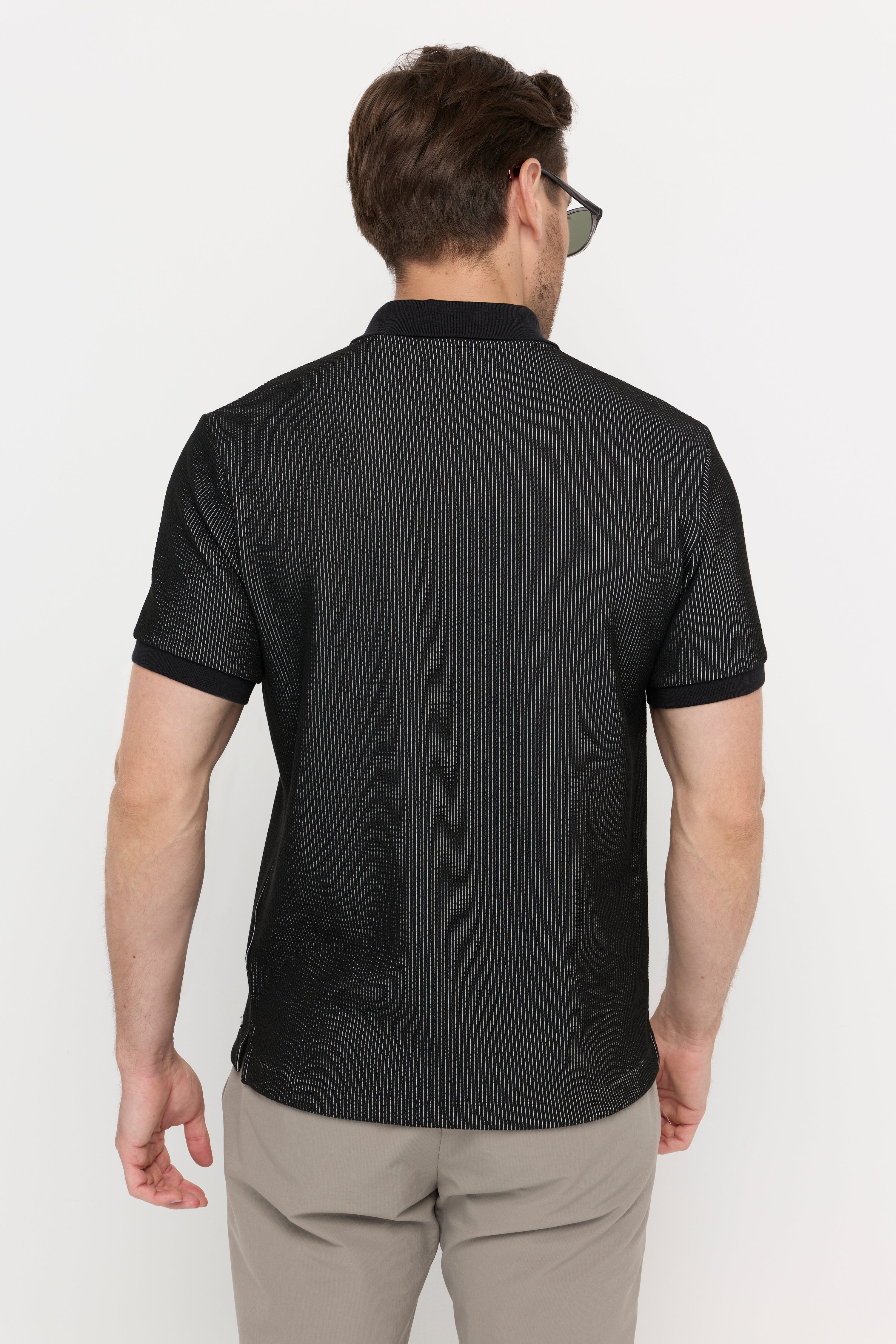 STRIPE TEXTURE POLO