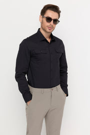 TWIN-POCKET LONG SLEEVE SHIRT
