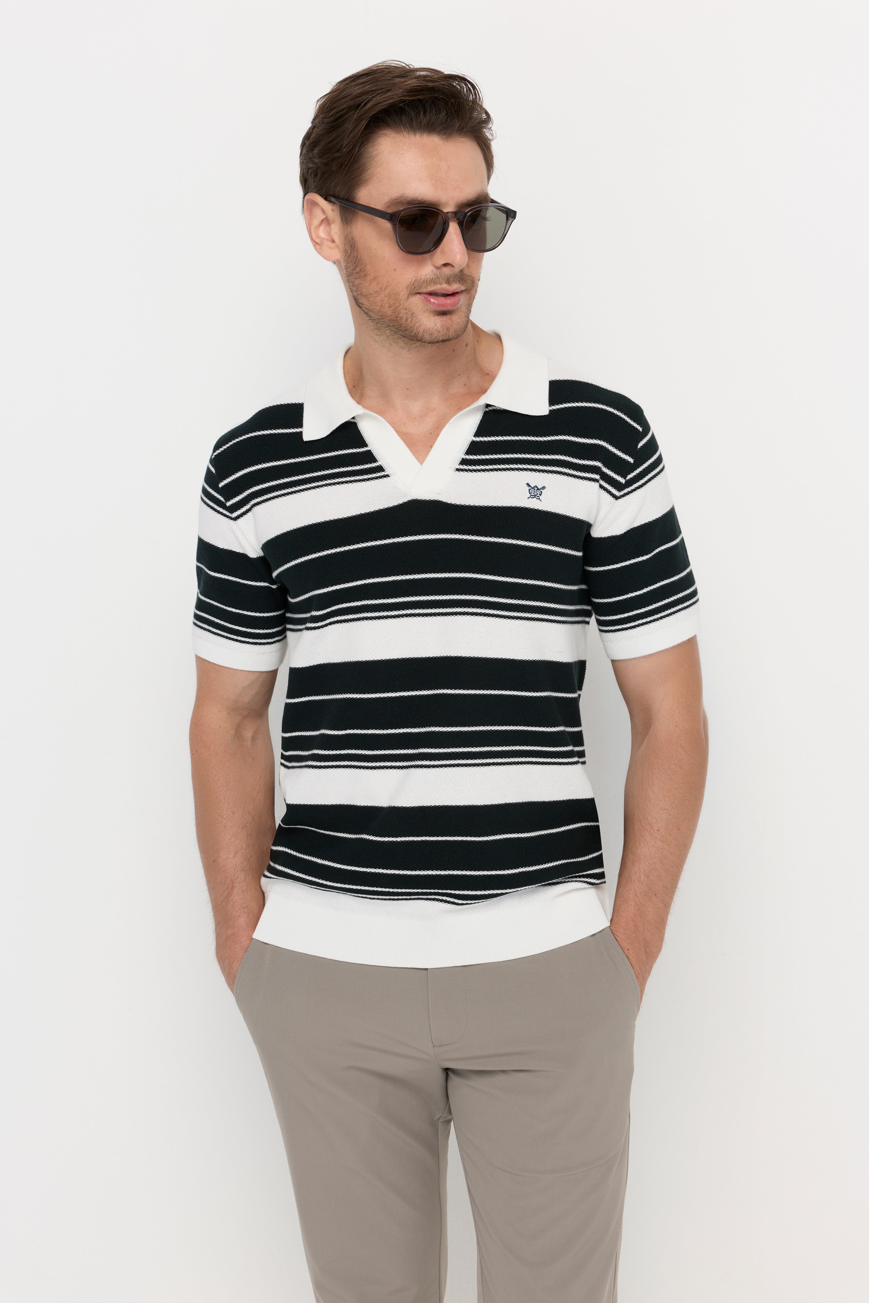 MONOCHROME RIVIERA KNIT POLO
