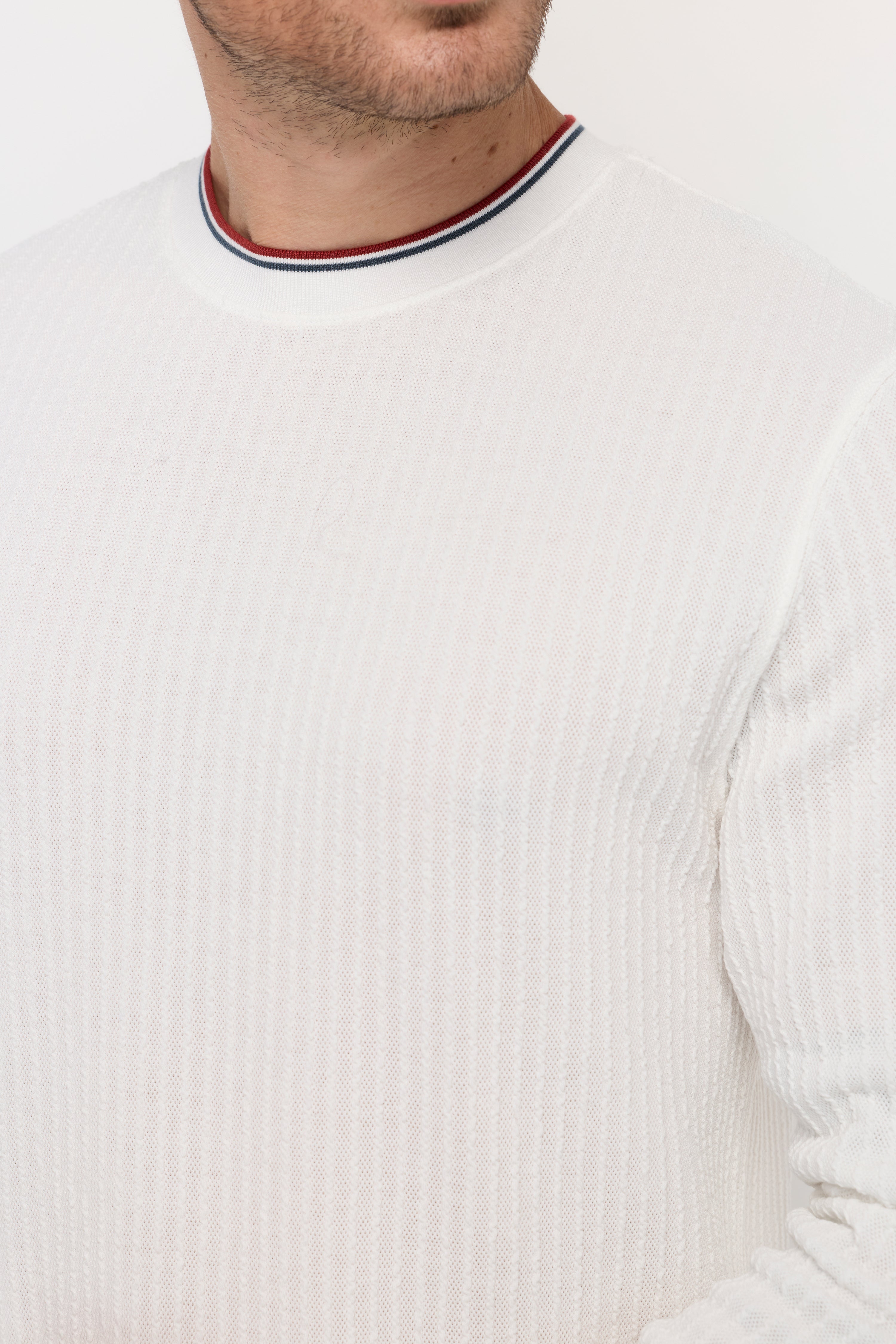 ESSENTIAL RIBBED LONG SLEEVE TEE
