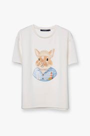 BUNNY GRAPHIC CREW NECK TEE